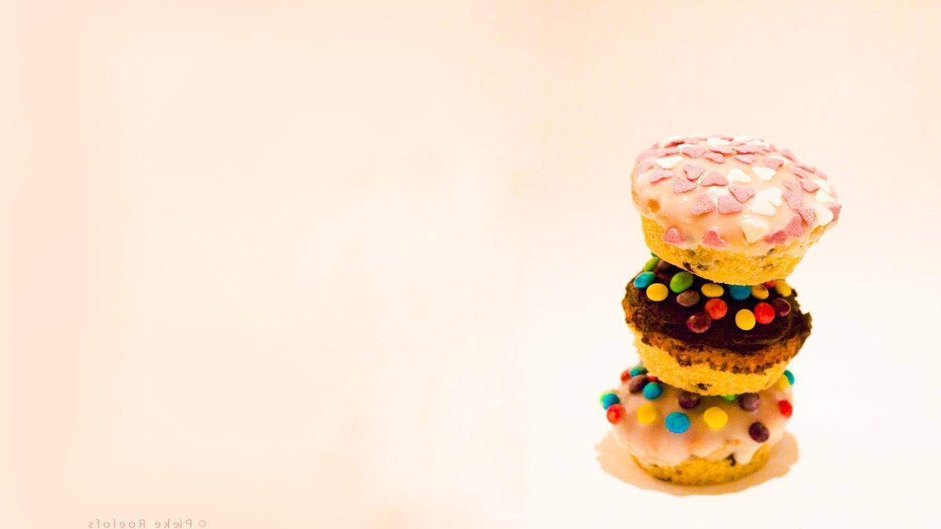 Sweet Food Cupcakes Background