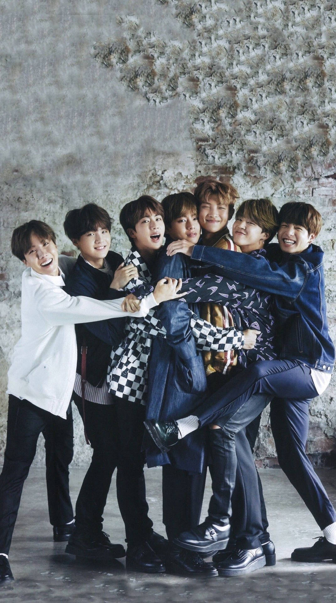 Sweet Hugging Bts Group Aesthetic Background