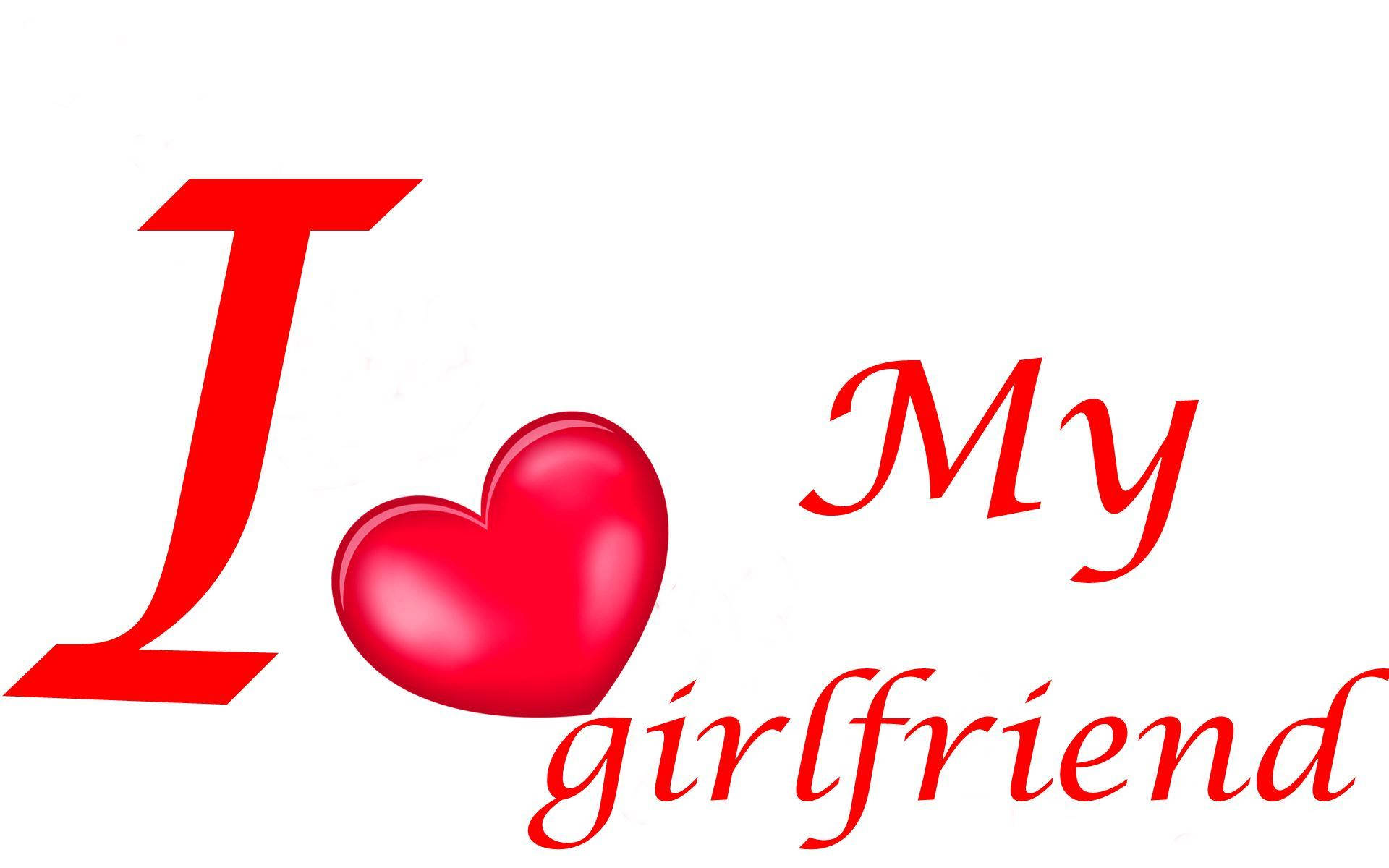 Sweet I Love My Girlfriend Heart Background