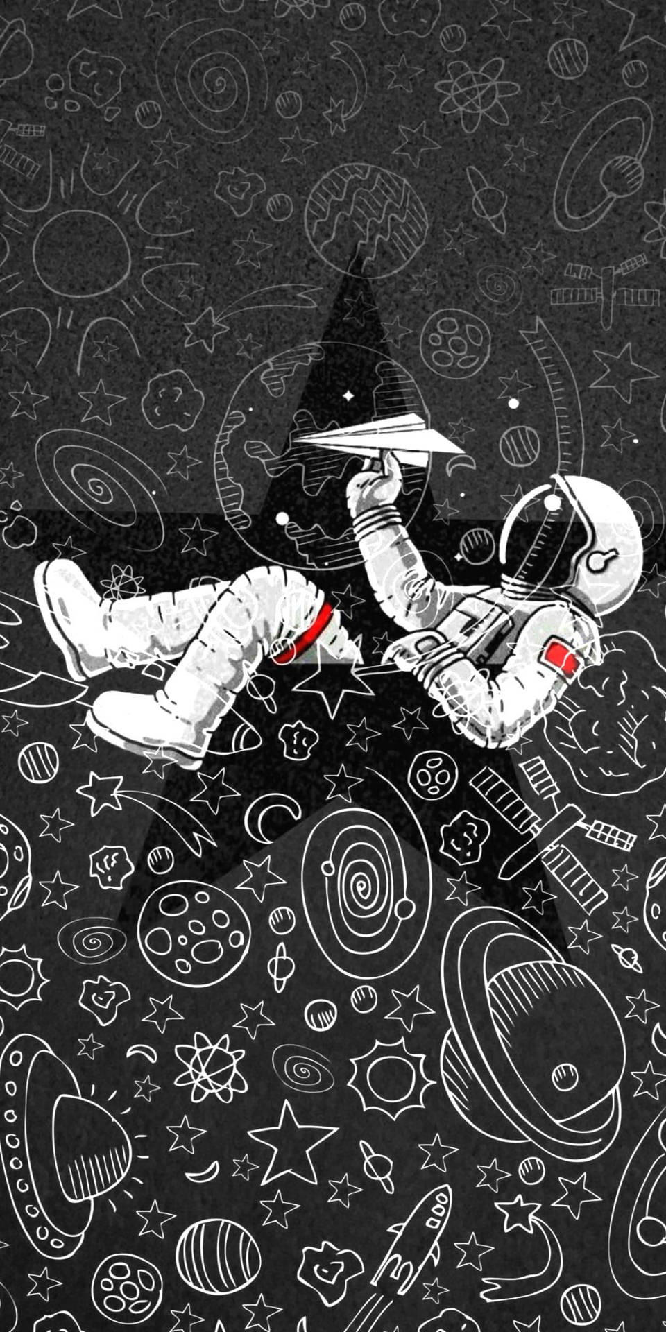 Sweet Illustration Of Spaceman Background