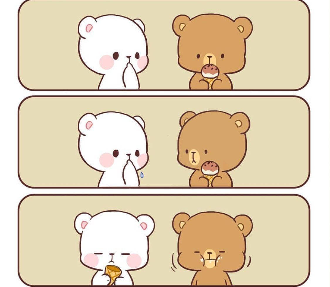 Sweet Moments With Milk And Mocha Bears Background