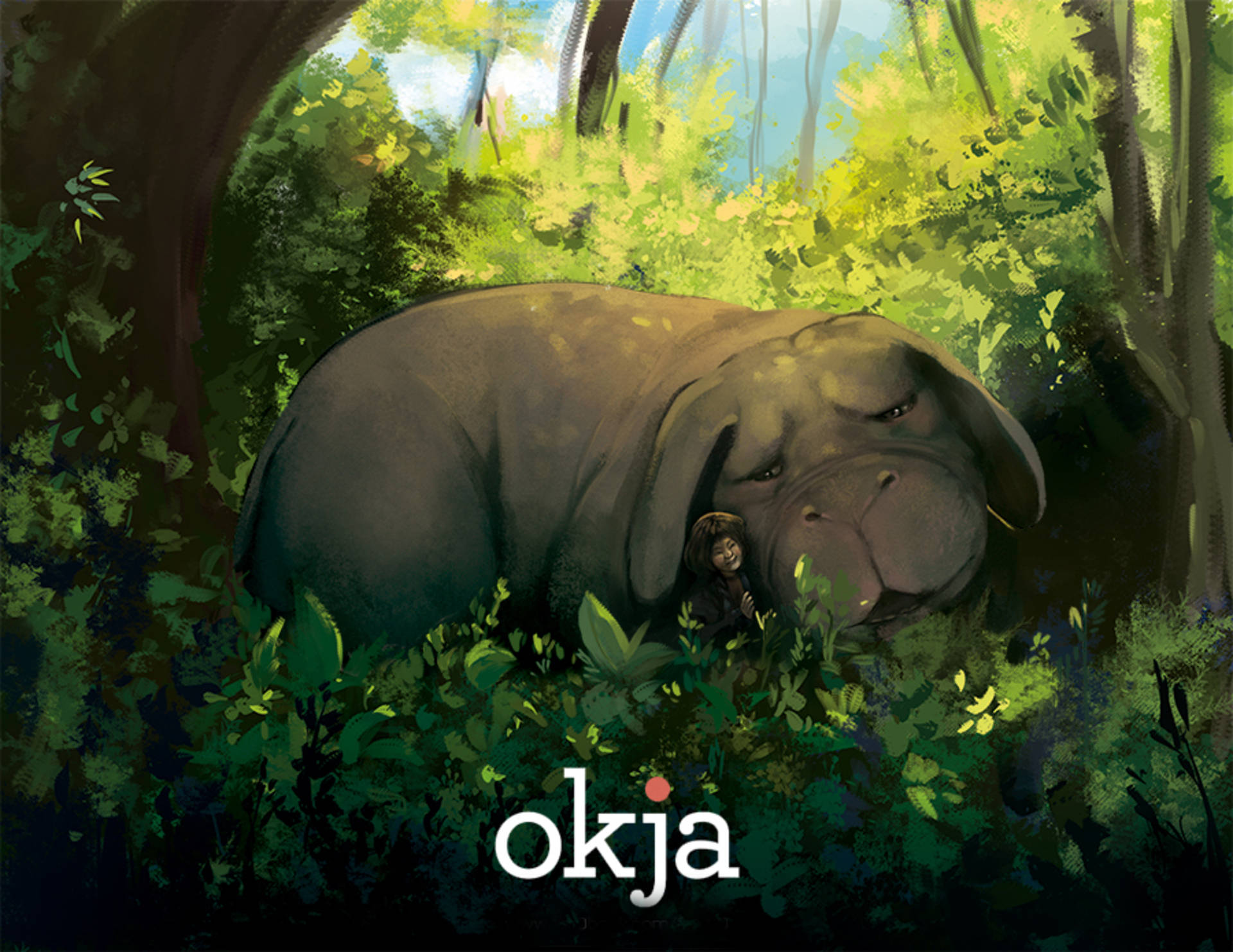 Sweet Okja Painted Art Background