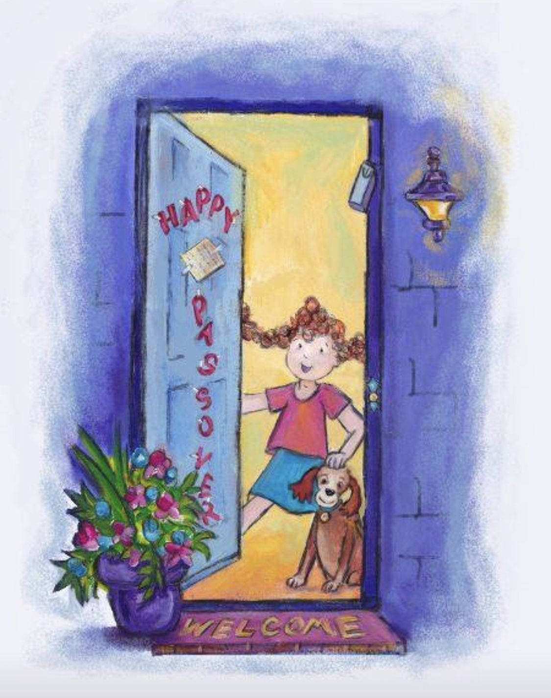 Sweet Passover Door Art Background