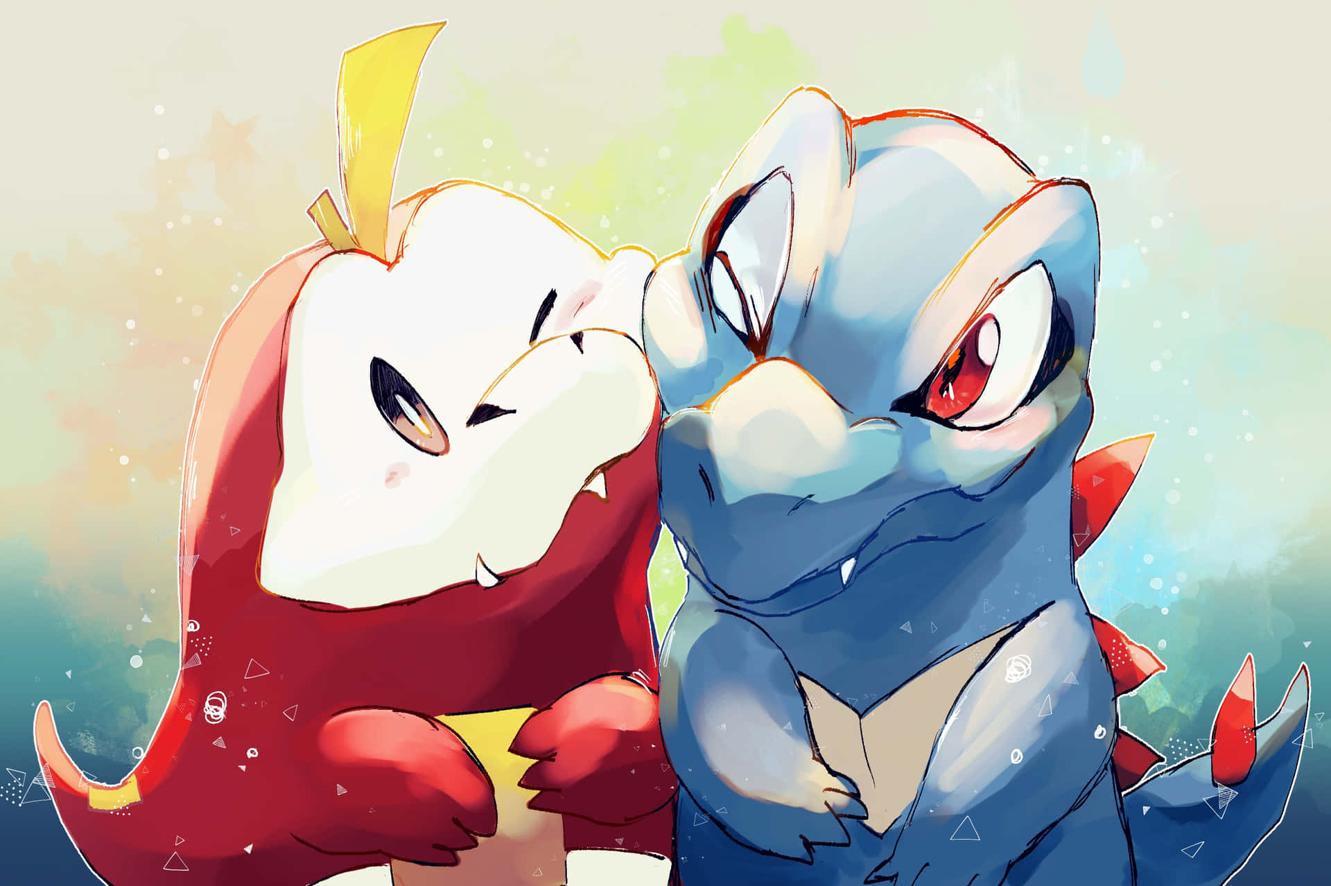 Sweet Photo Of Fuecoco And Totodile