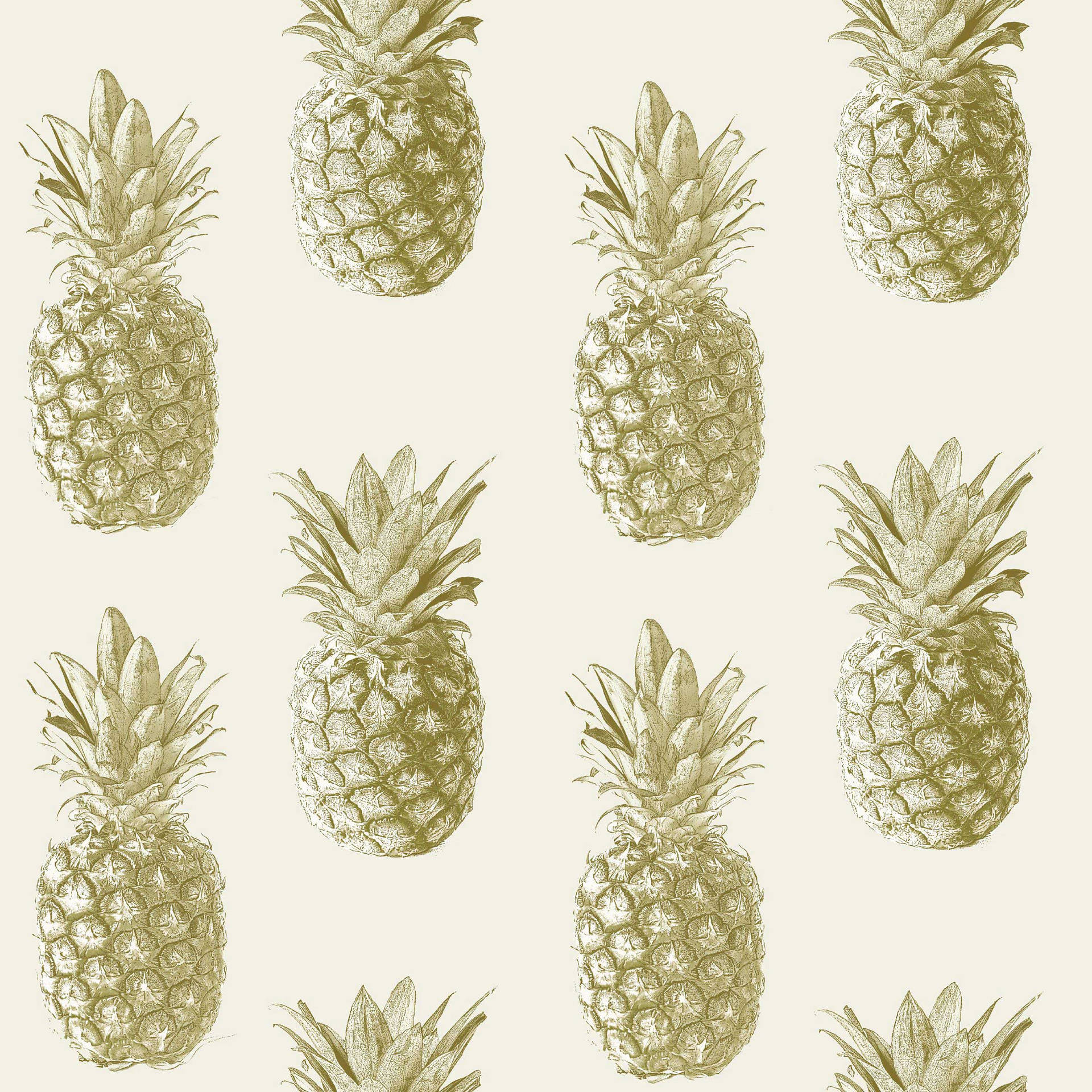 Sweet Pineapple Pattern Painting. Background