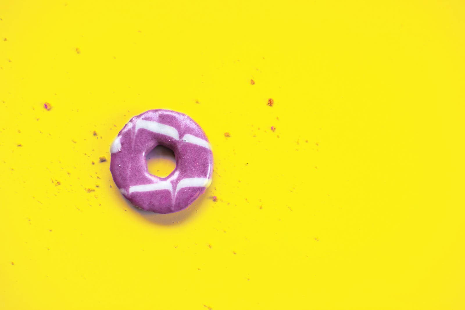 Sweet Purple Donut Background