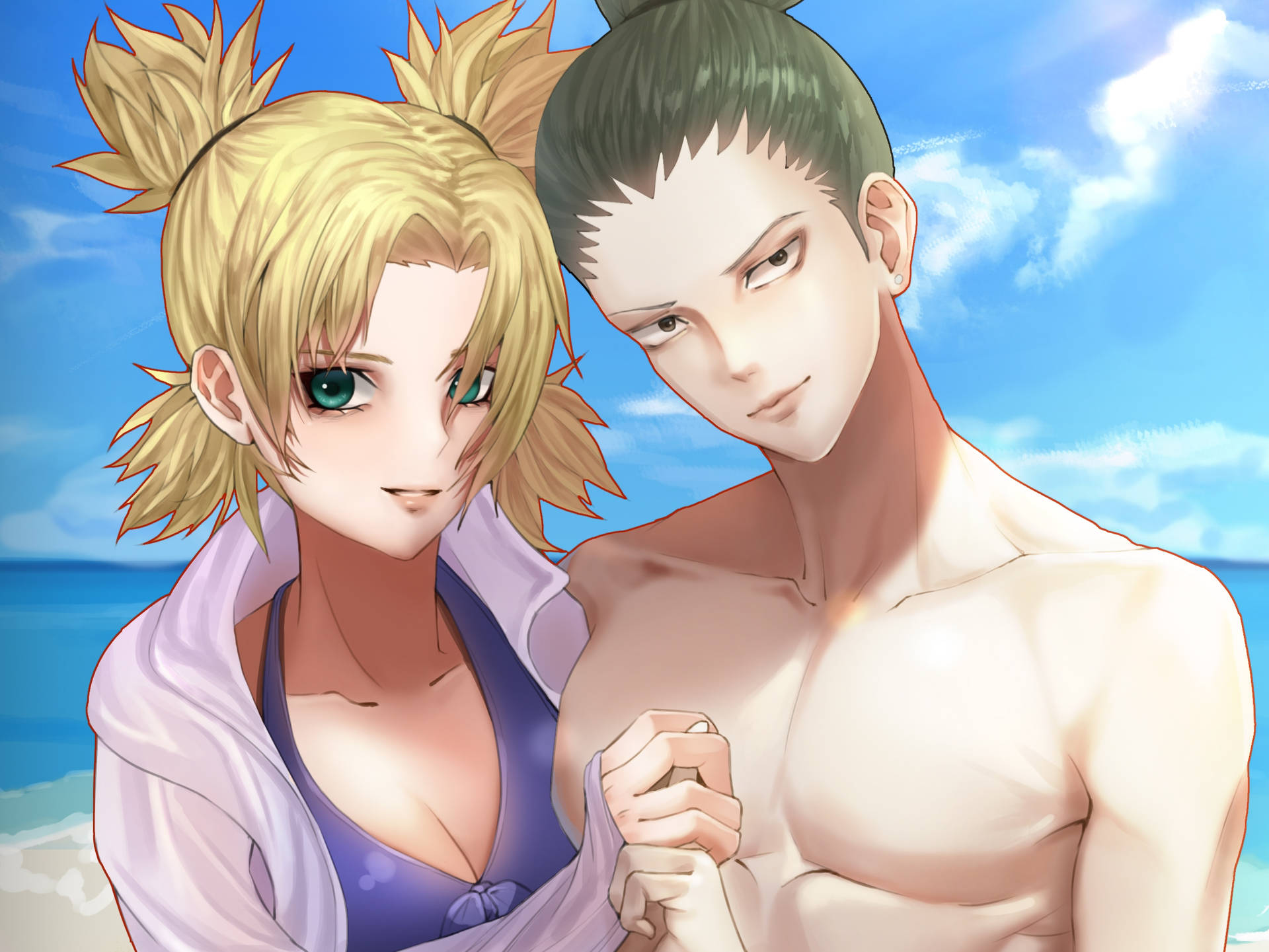 Sweet Shikamaru And Temari Background