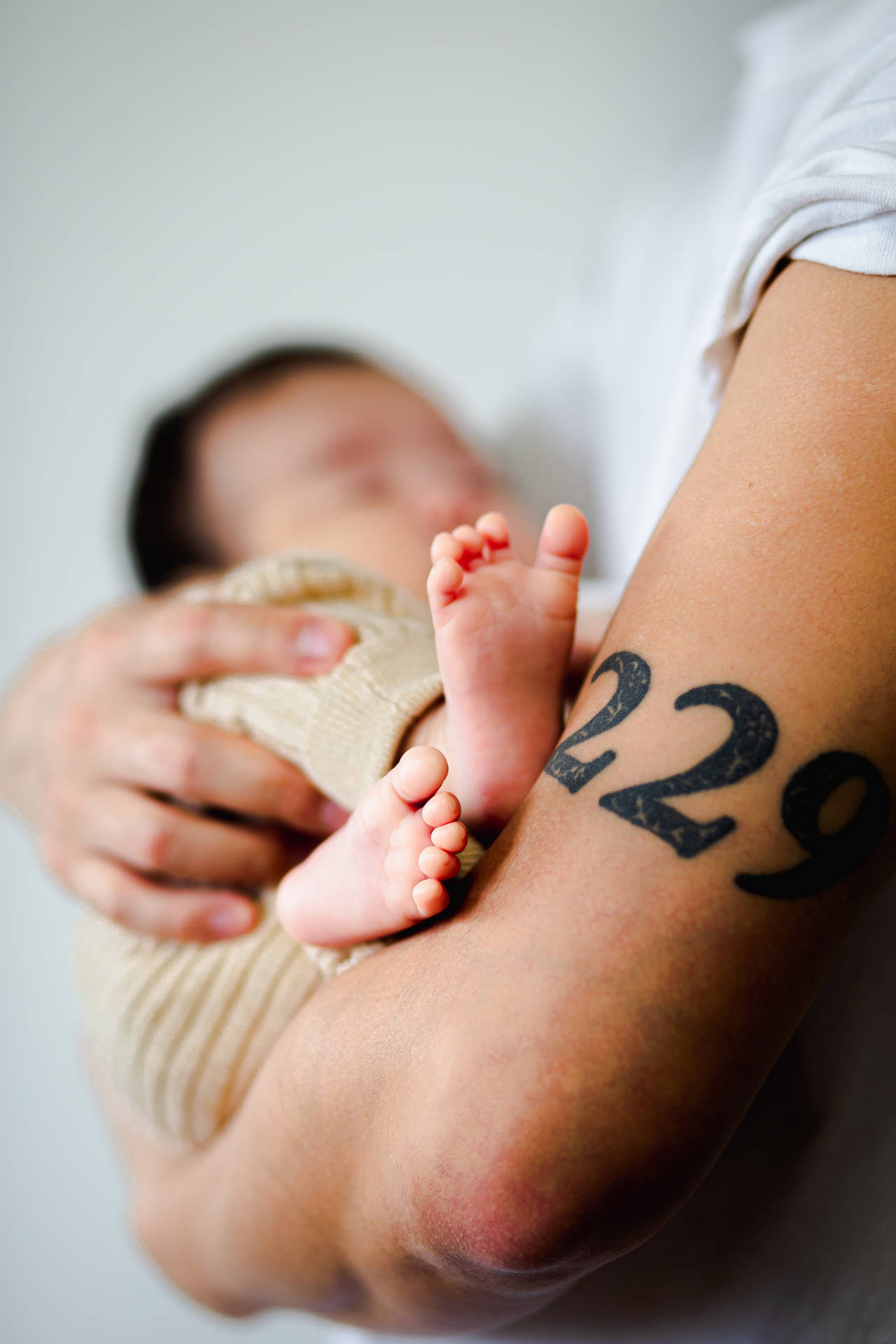 Sweet Slumber Of A Newborn Baby Girl