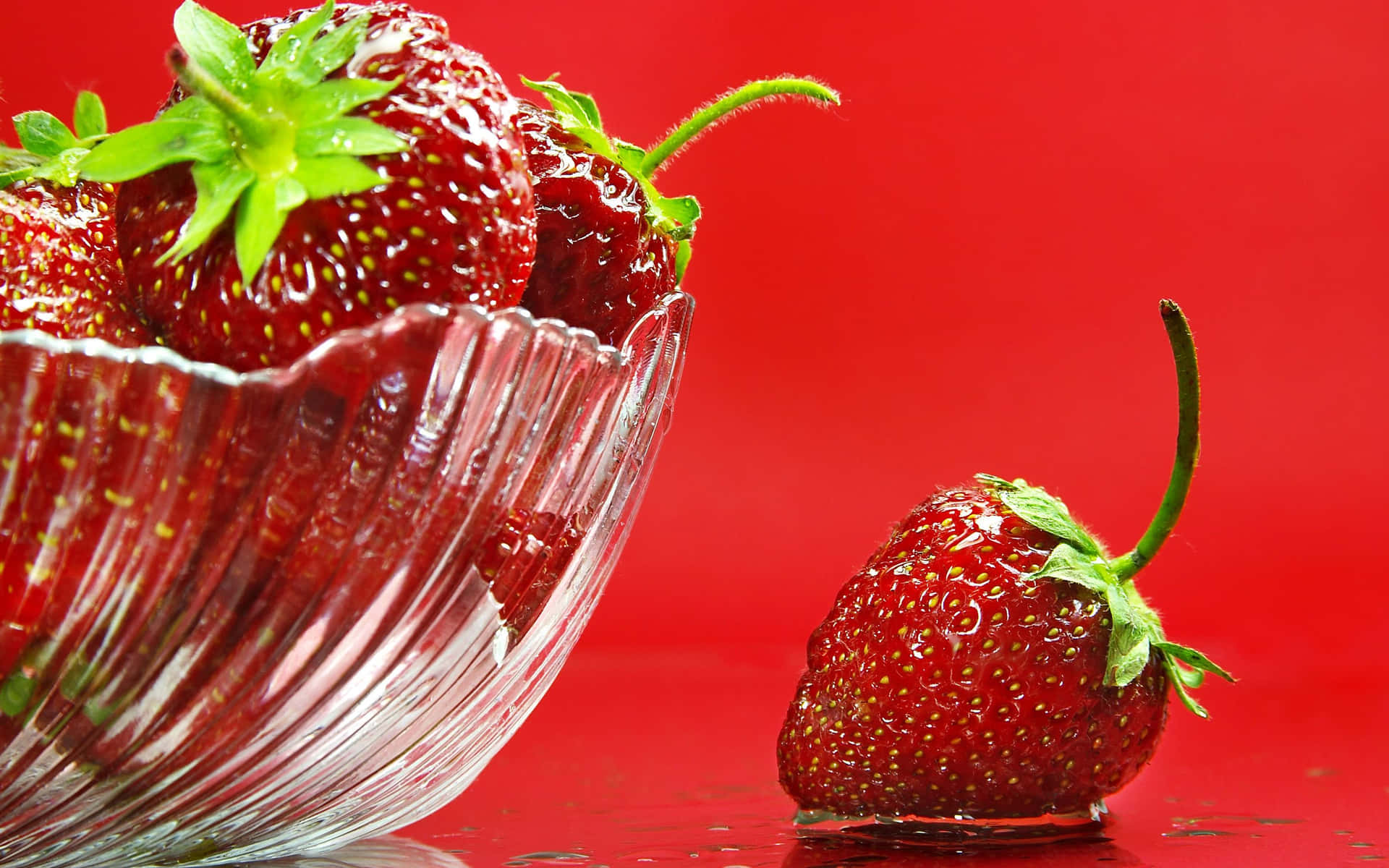 Sweet & Tasty Cute Strawberry Background