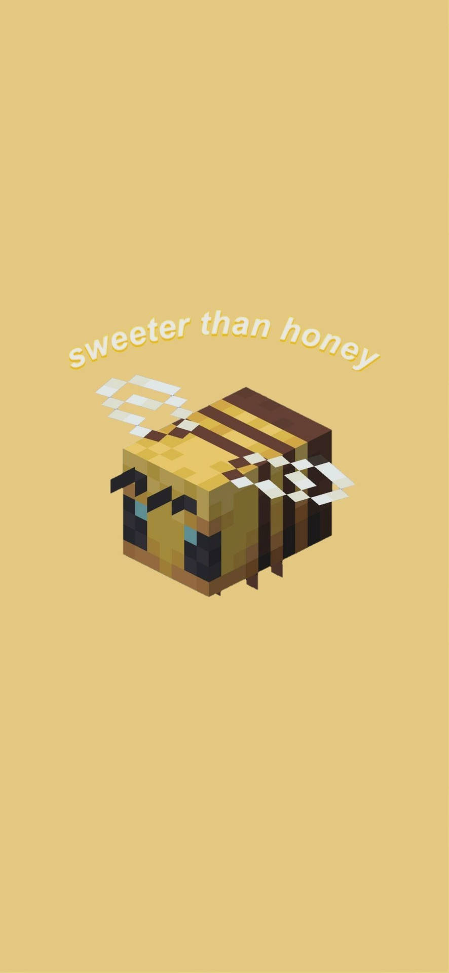Sweeter Than Honey Minecraft Bee Background