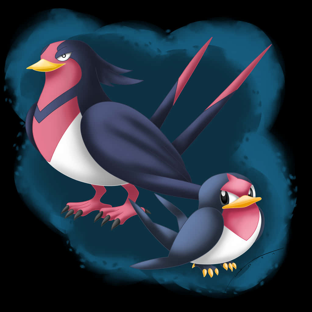 Swellow And Taillow Painting Background