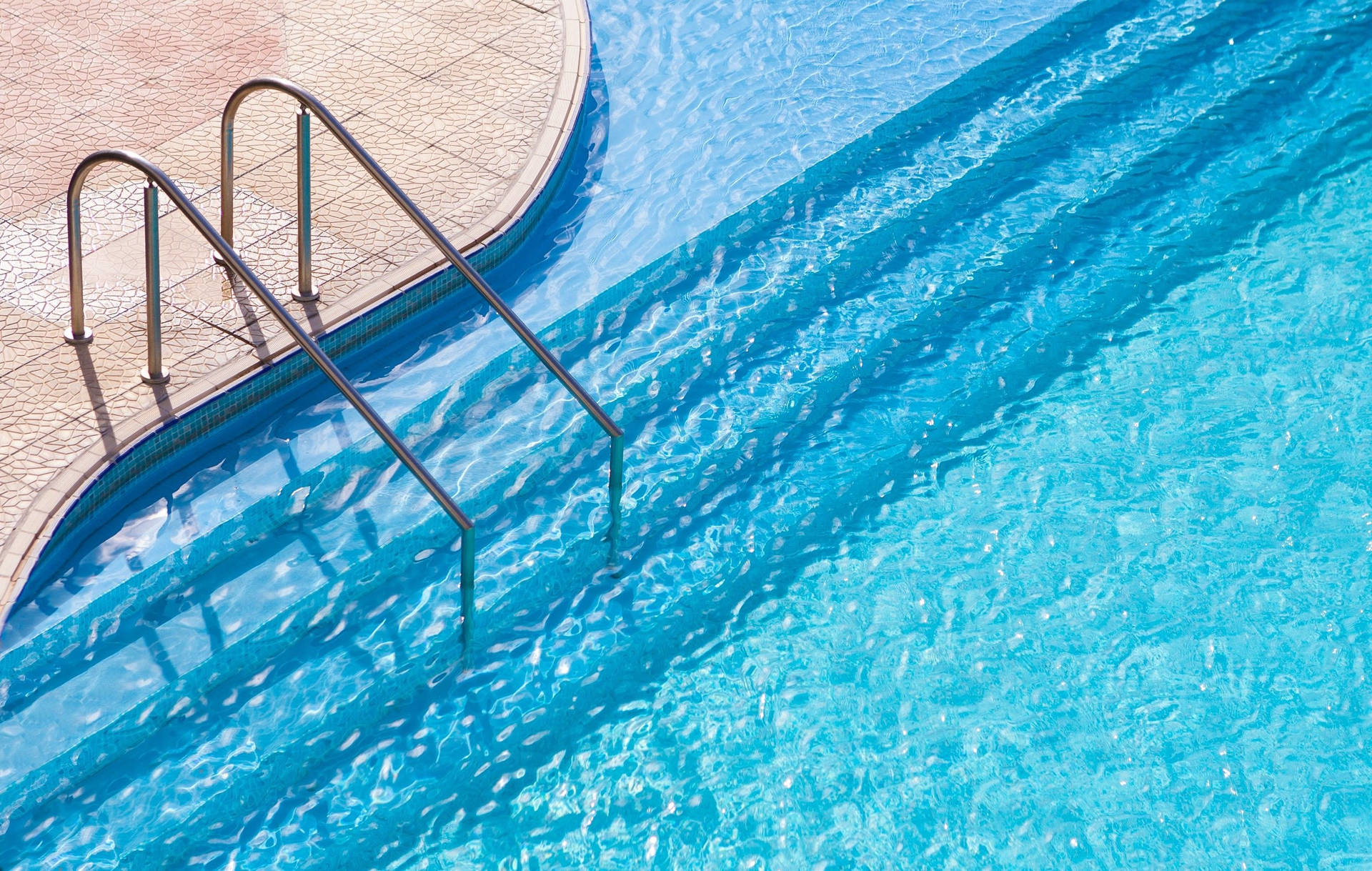 Swimming Pool Drop-in Stairs Background