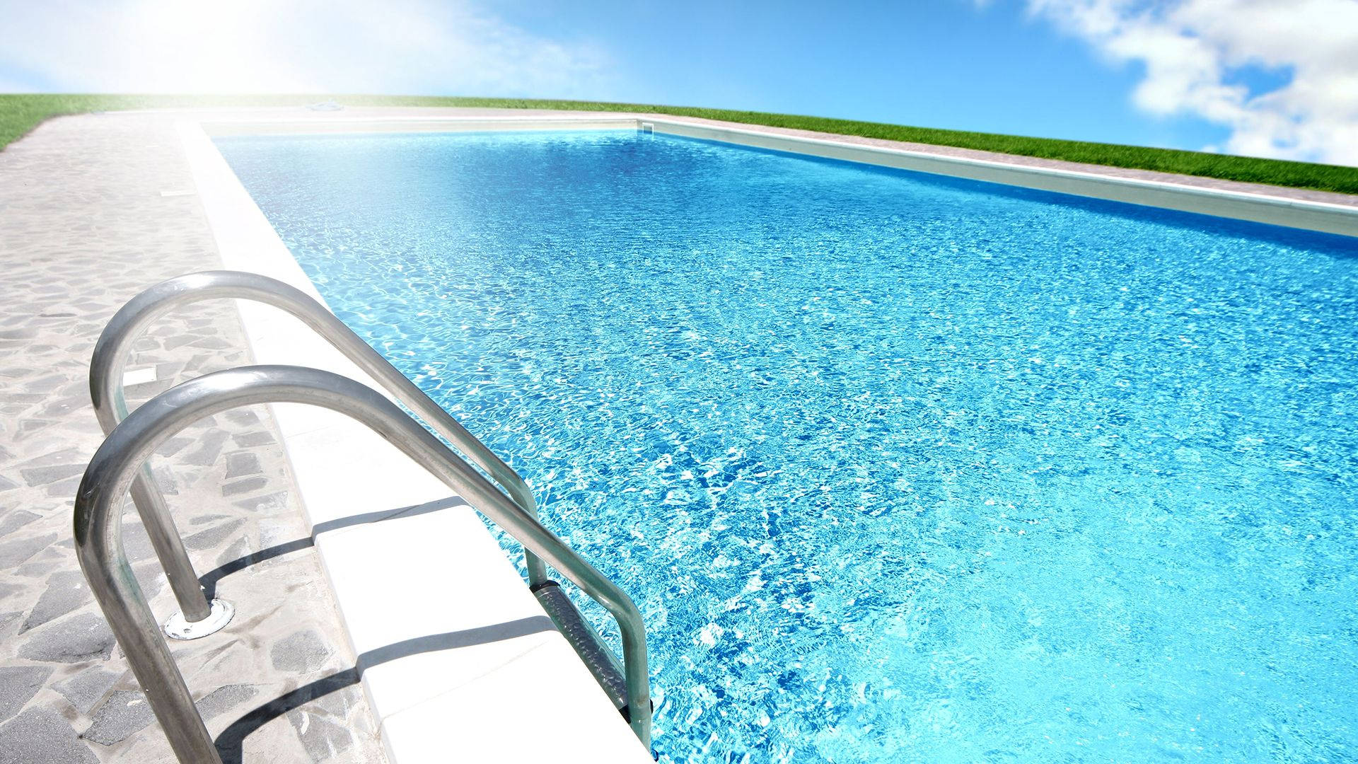 Swimming Pool Handrail Background