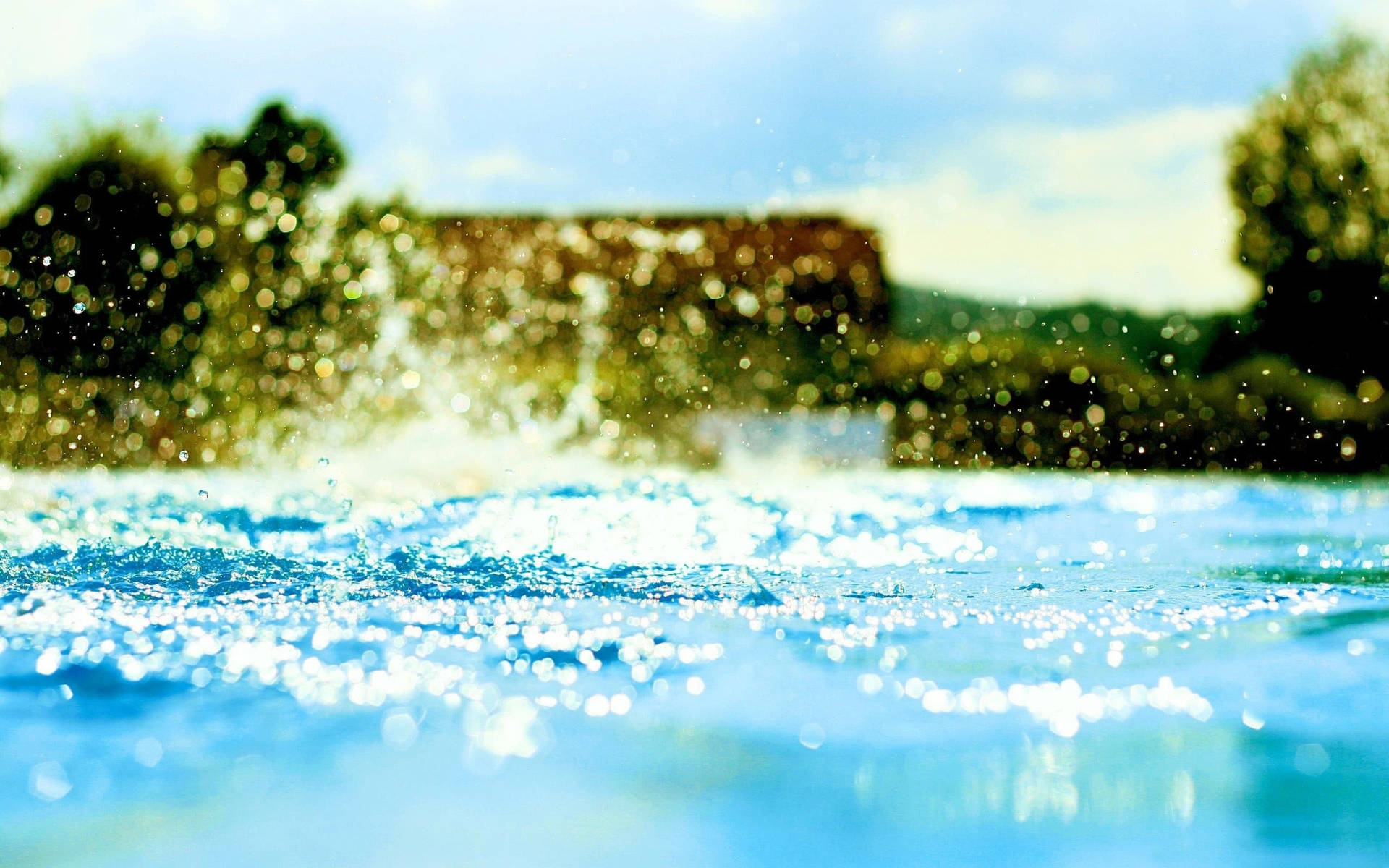 Swimming Pool Water Splash Background