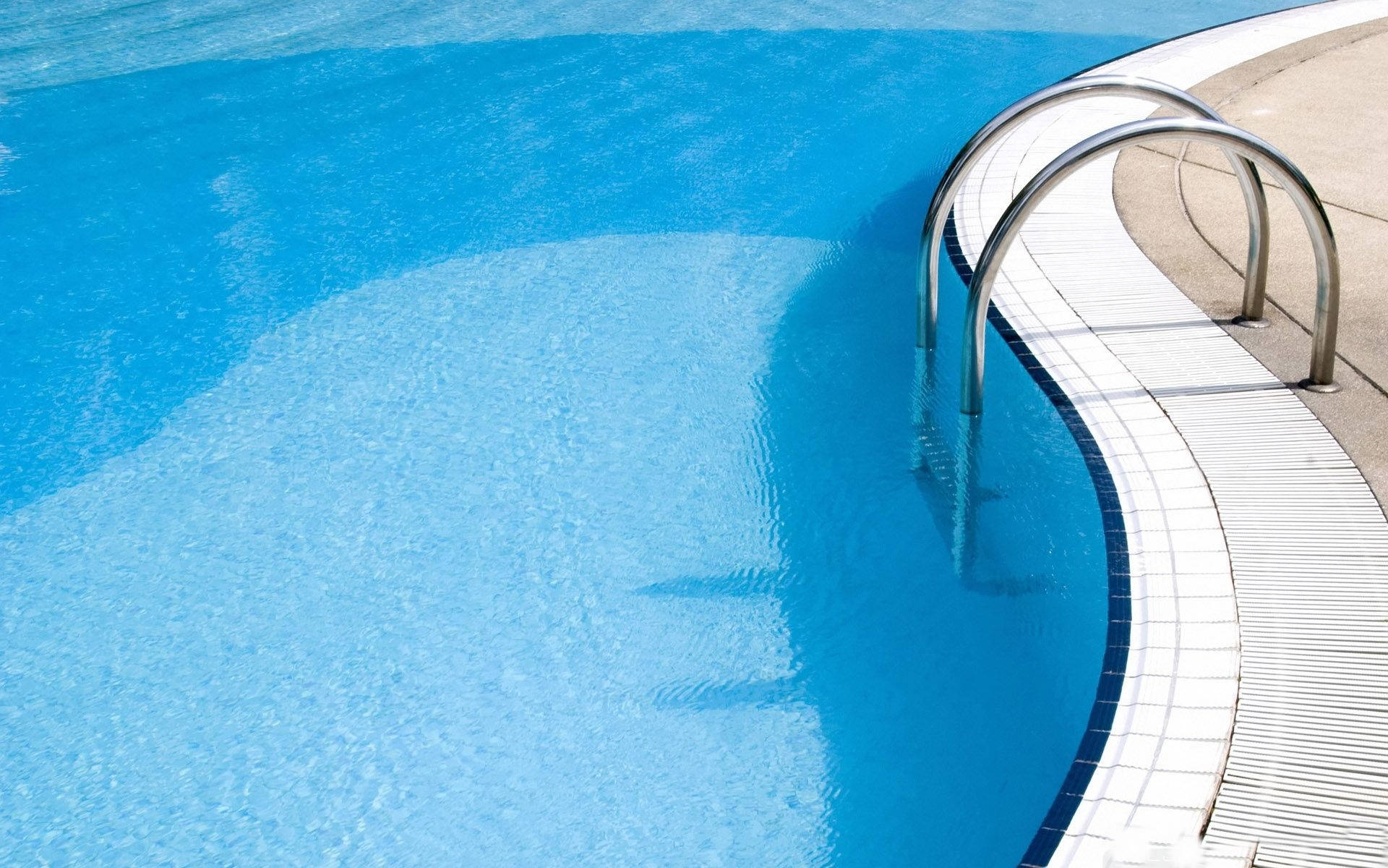 Swimming Pool White Blue Tiles Background