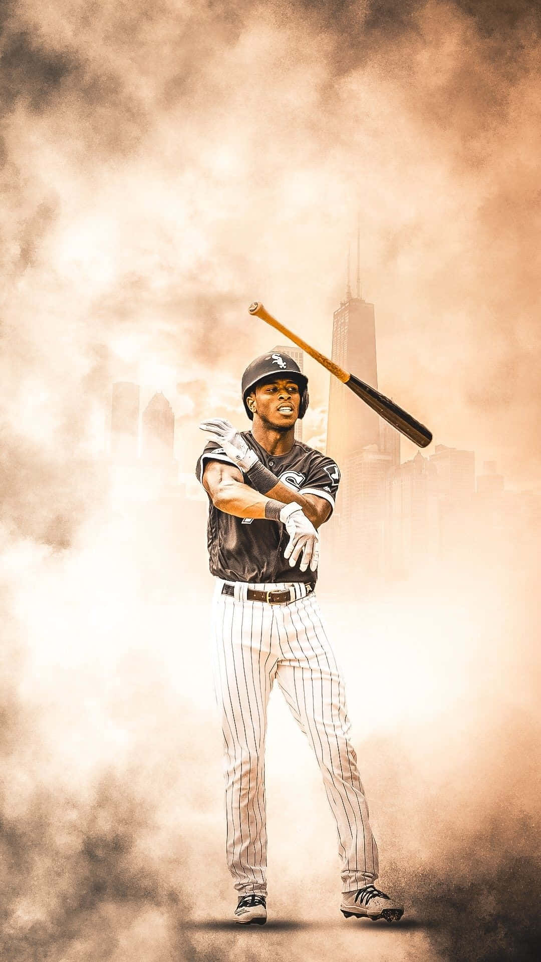 Swing For The Fences With A Baseball Bat Background