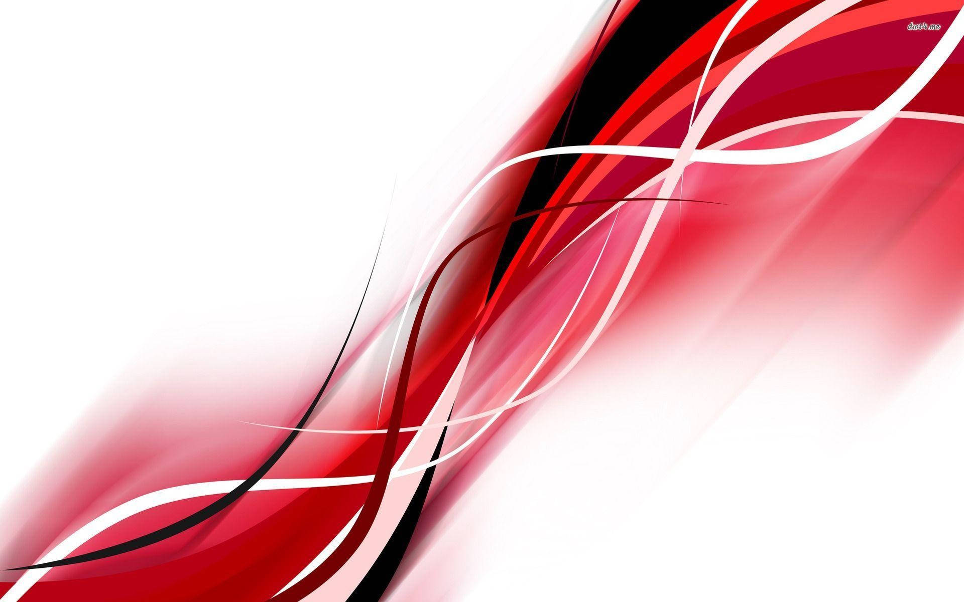 Swirling Red And White Helix Background