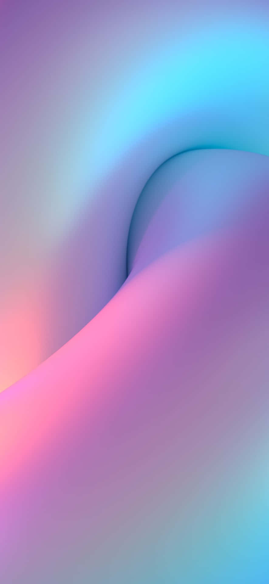 Swirls Of Cyan And Magenta Designer Iphone Background