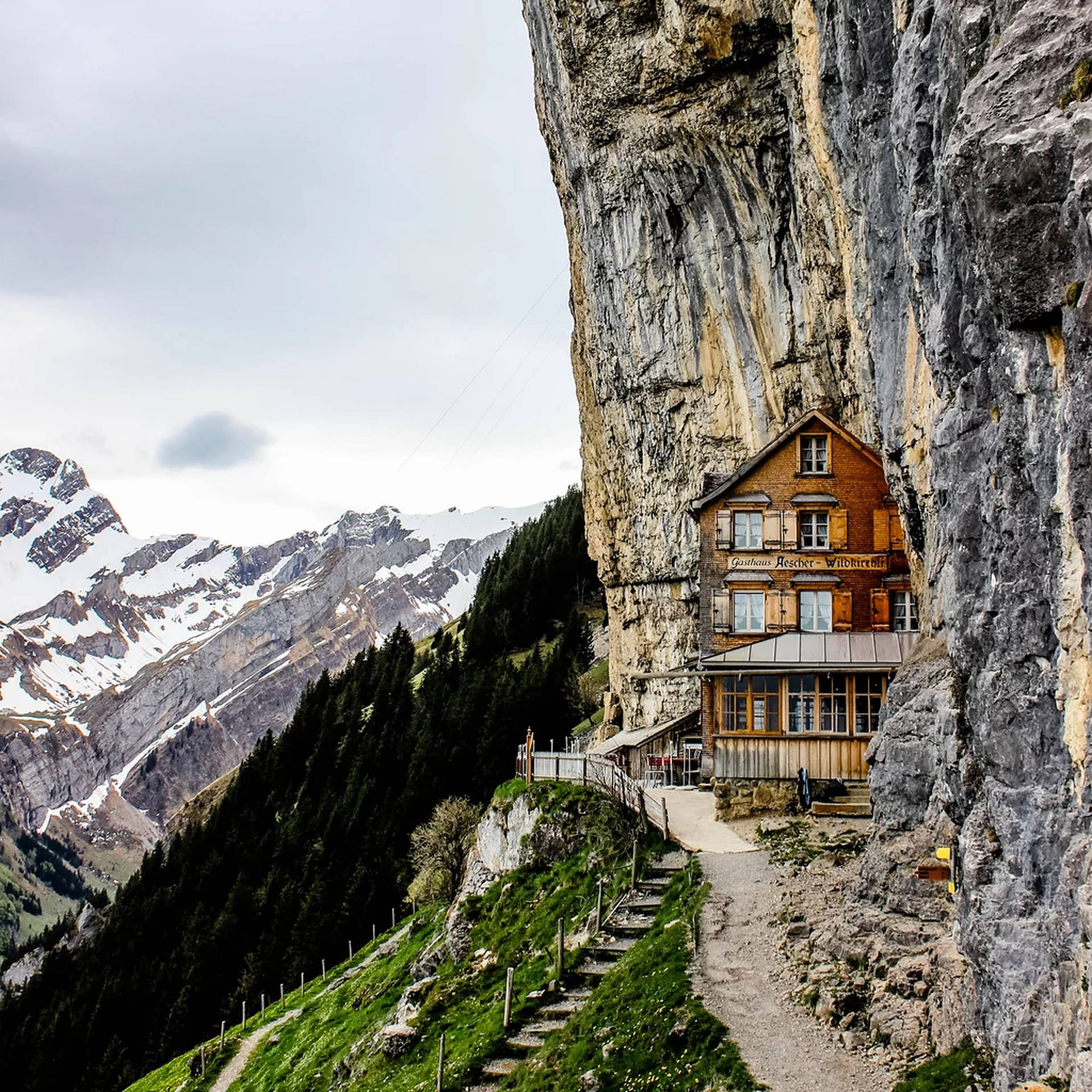 Swiss Alps Guest House Background
