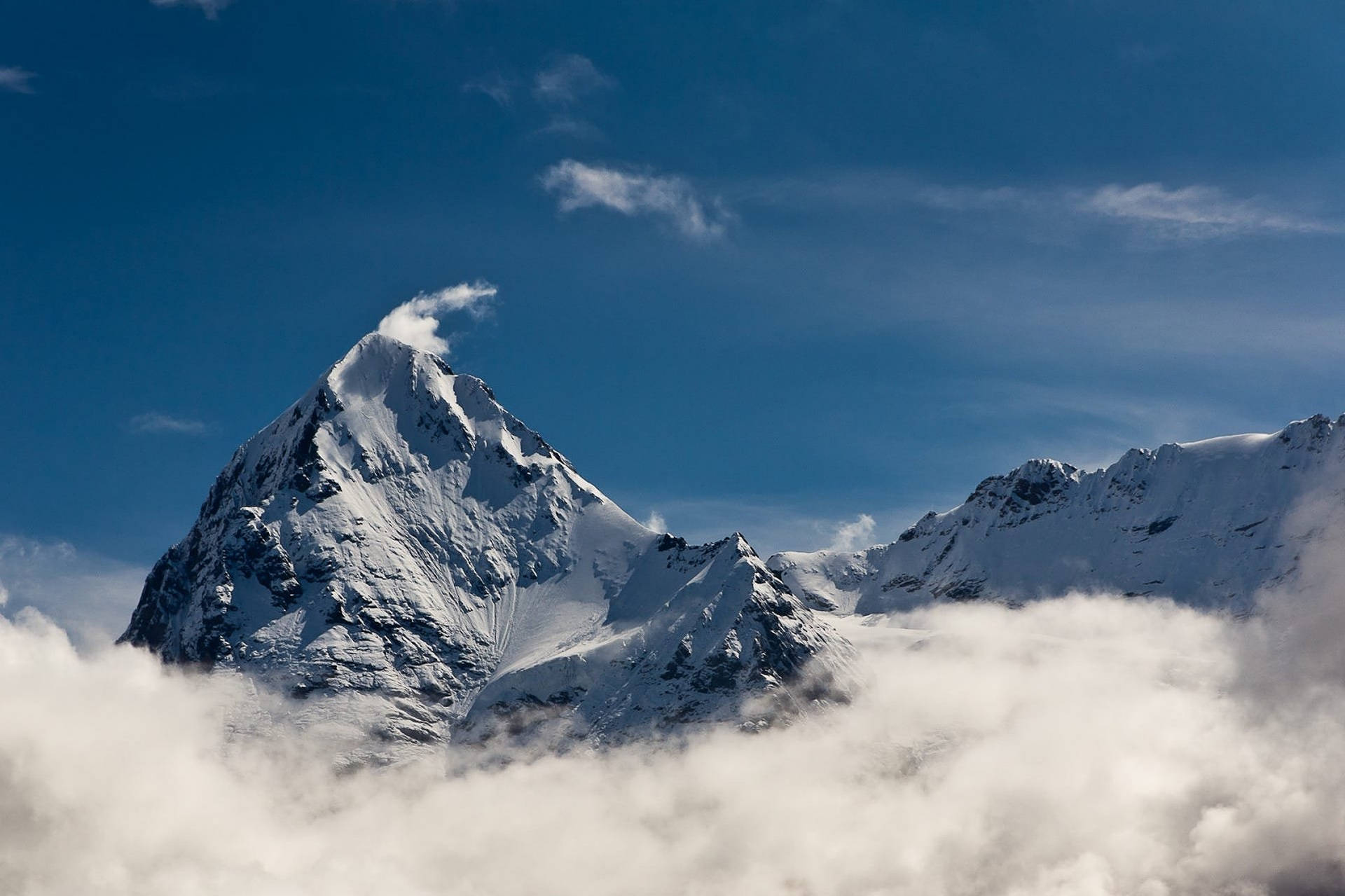 Swiss Alps Peak Background