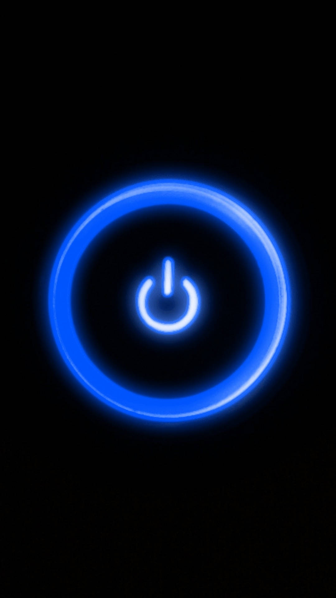 Switch Button Neon Blue Iphone Background