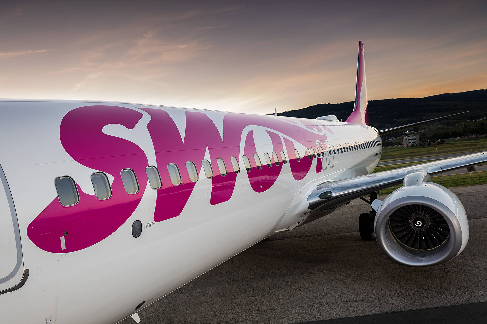 Swoop Airlines Passenger Plane Background