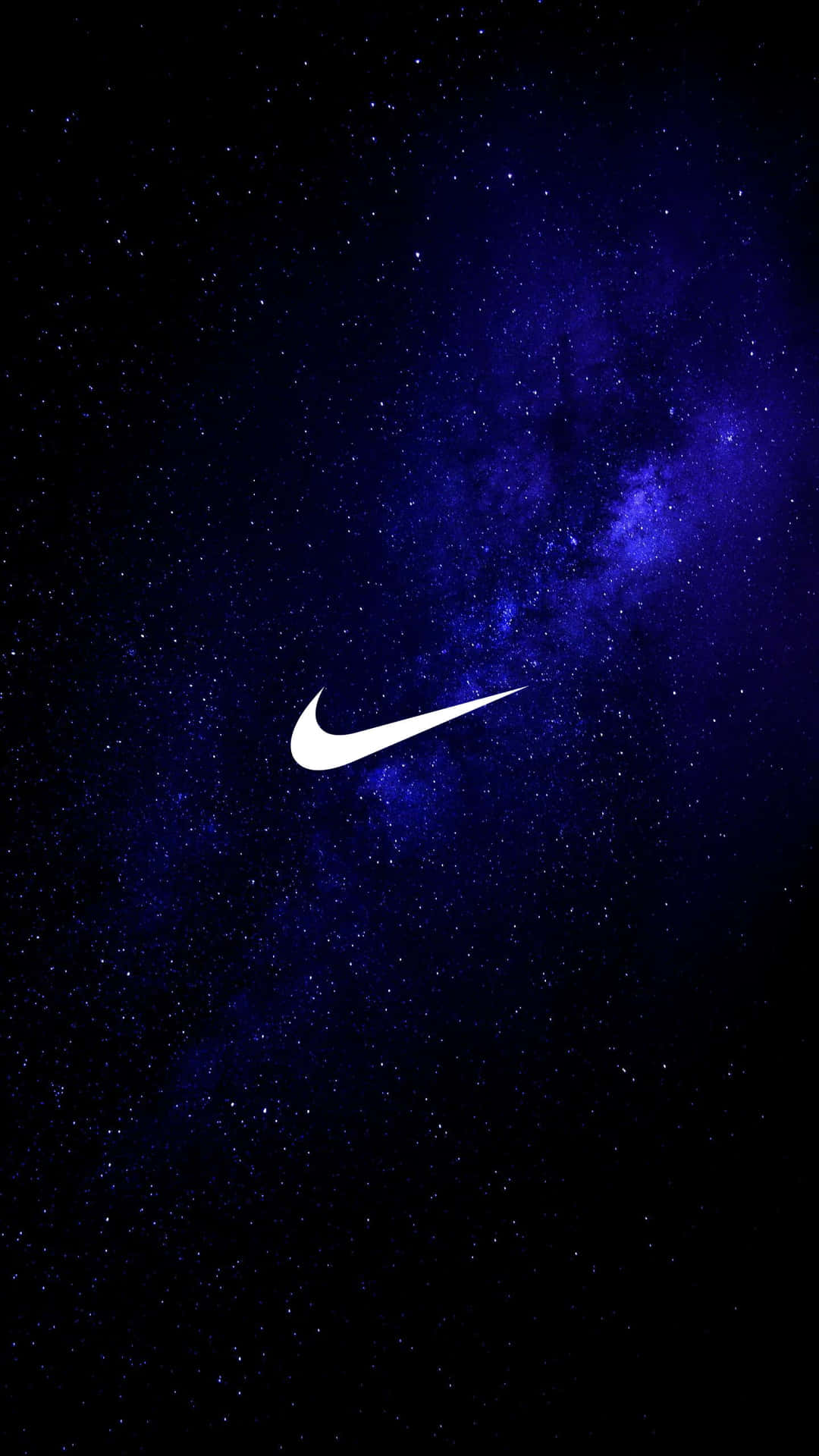 Swoosh Nike Galaxy Blue Nebula Background