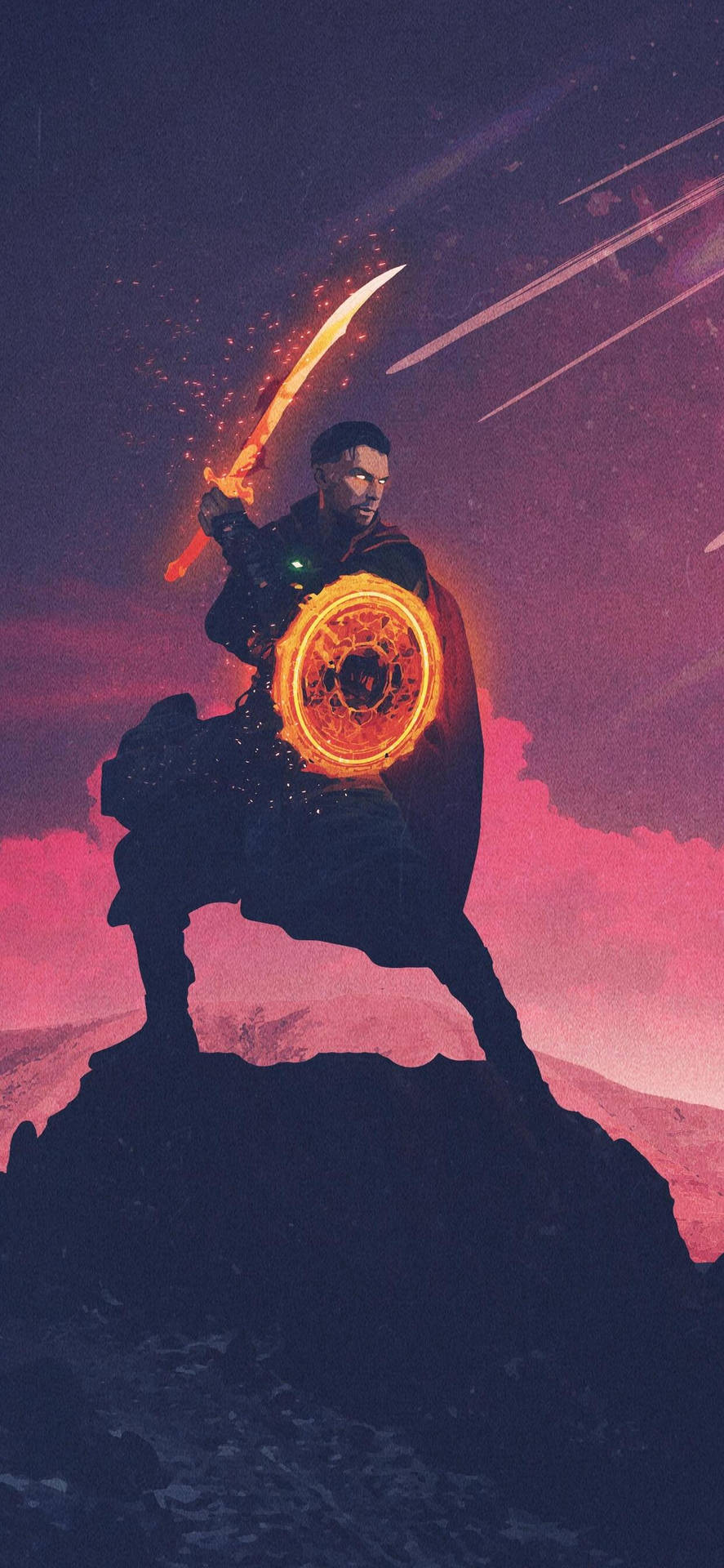 Sword And Shield Doctor Strange Minimalist Background