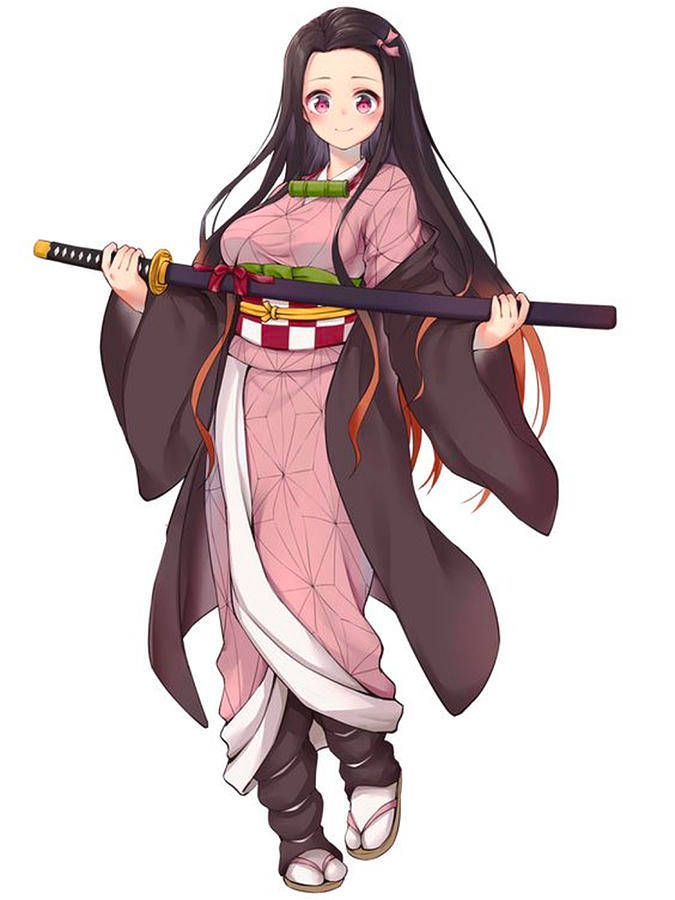 Sword Demon Slayer Nezuko Background