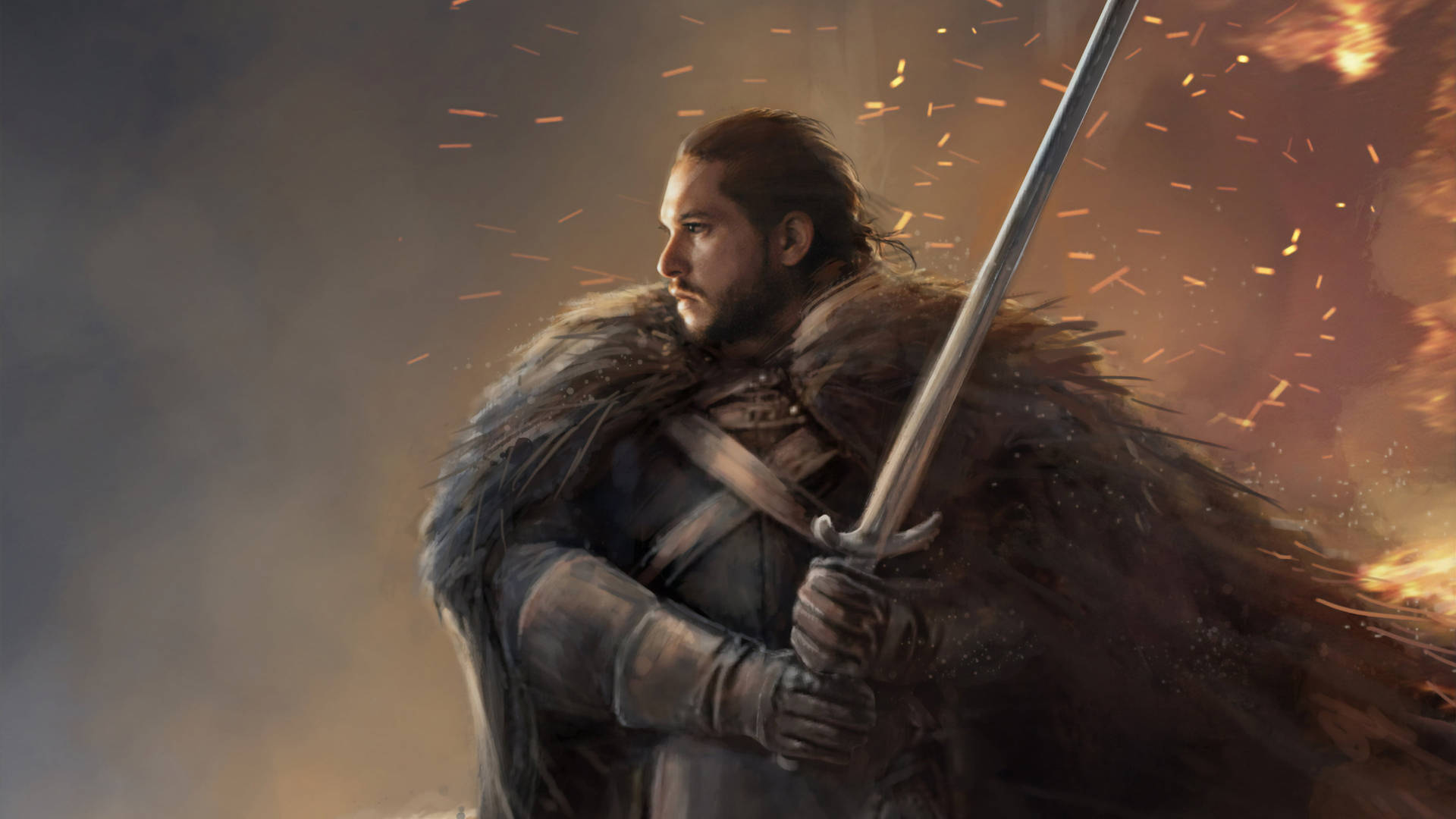 Sword Jon Snow Game Of Thrones Background