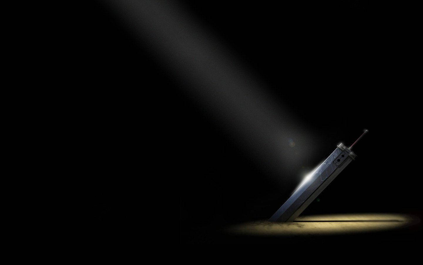 Sword Under Spotlight Background