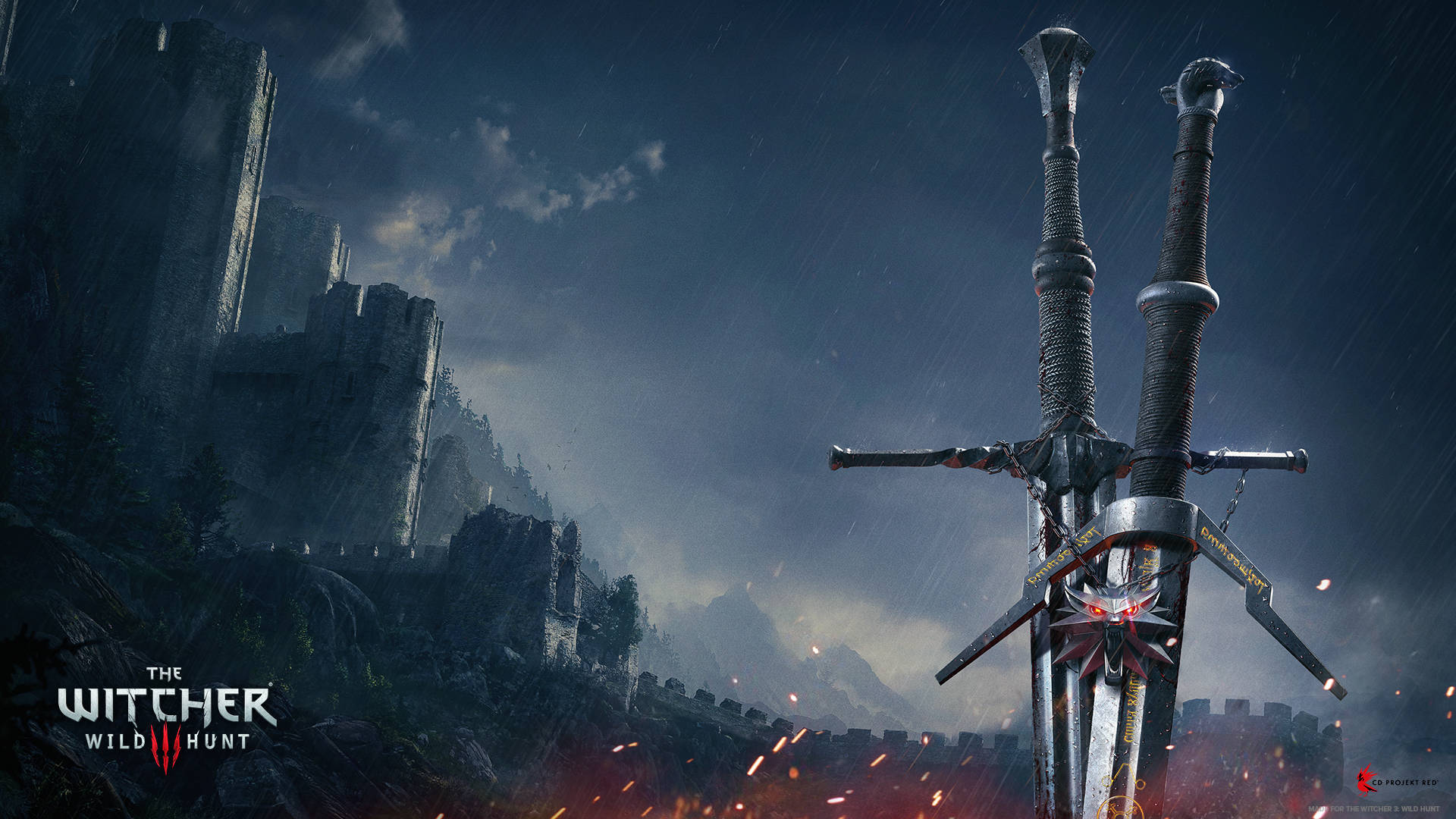 Swords With Medallion The Witcher 3 Background