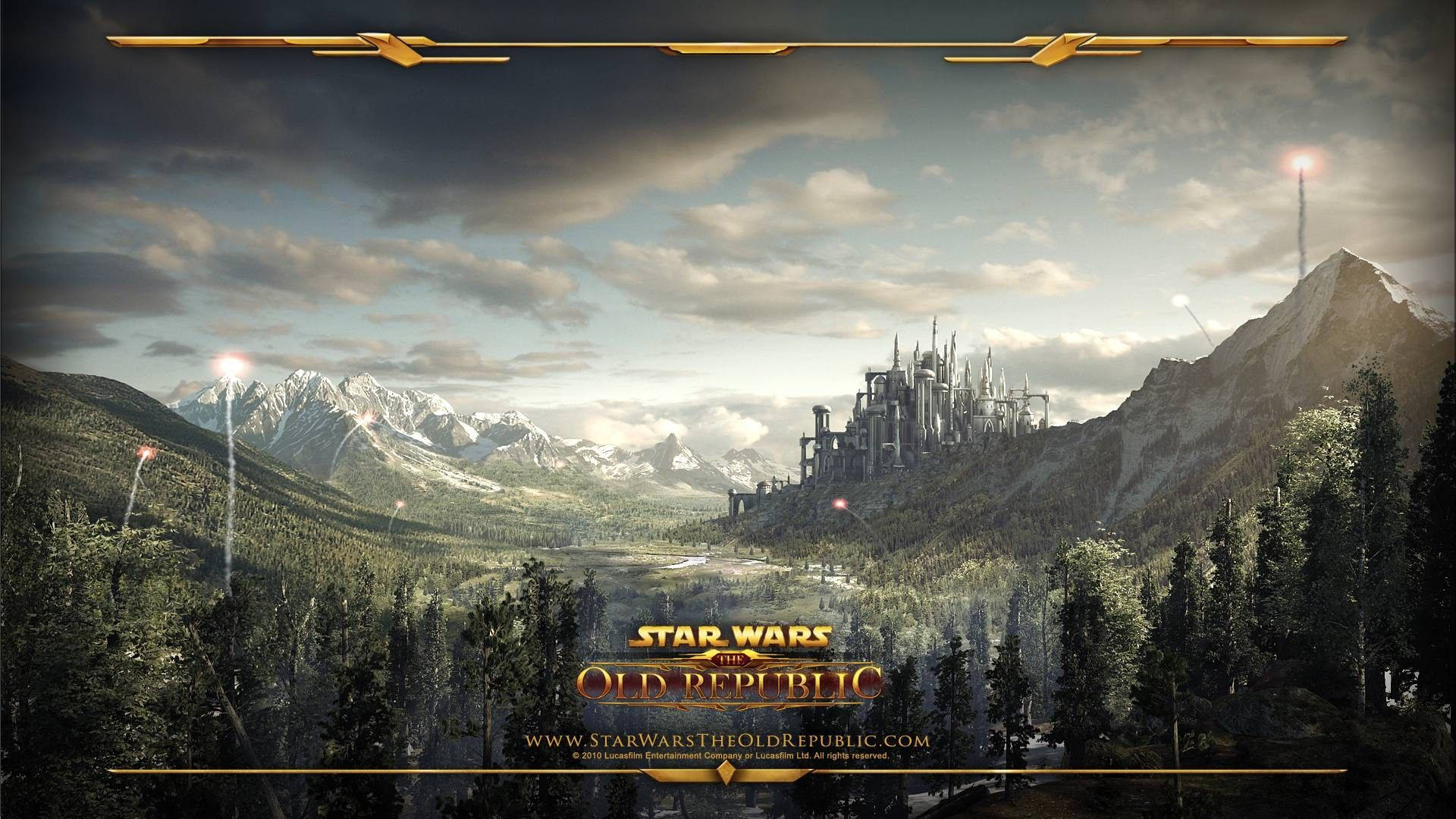 Swtor Fortress In Mountain Background