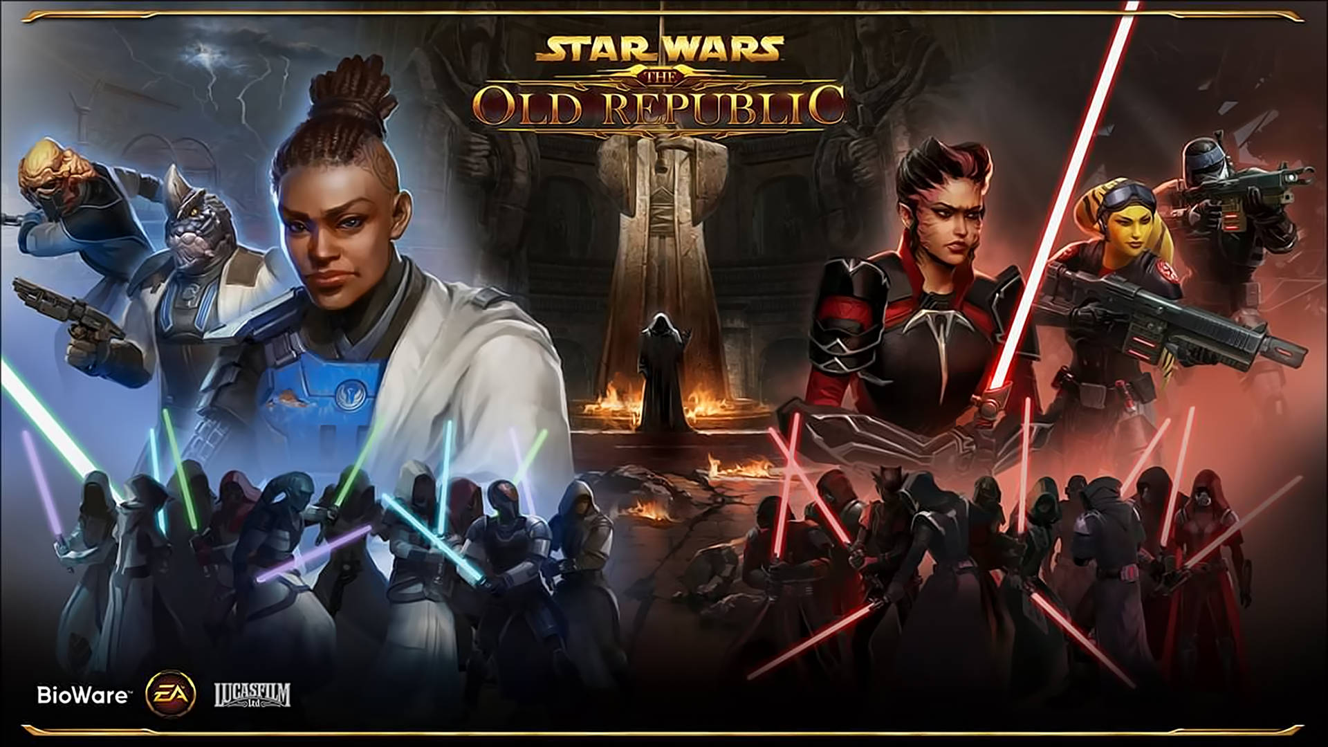 Swtor Jedi And Sith Comic Cover Background