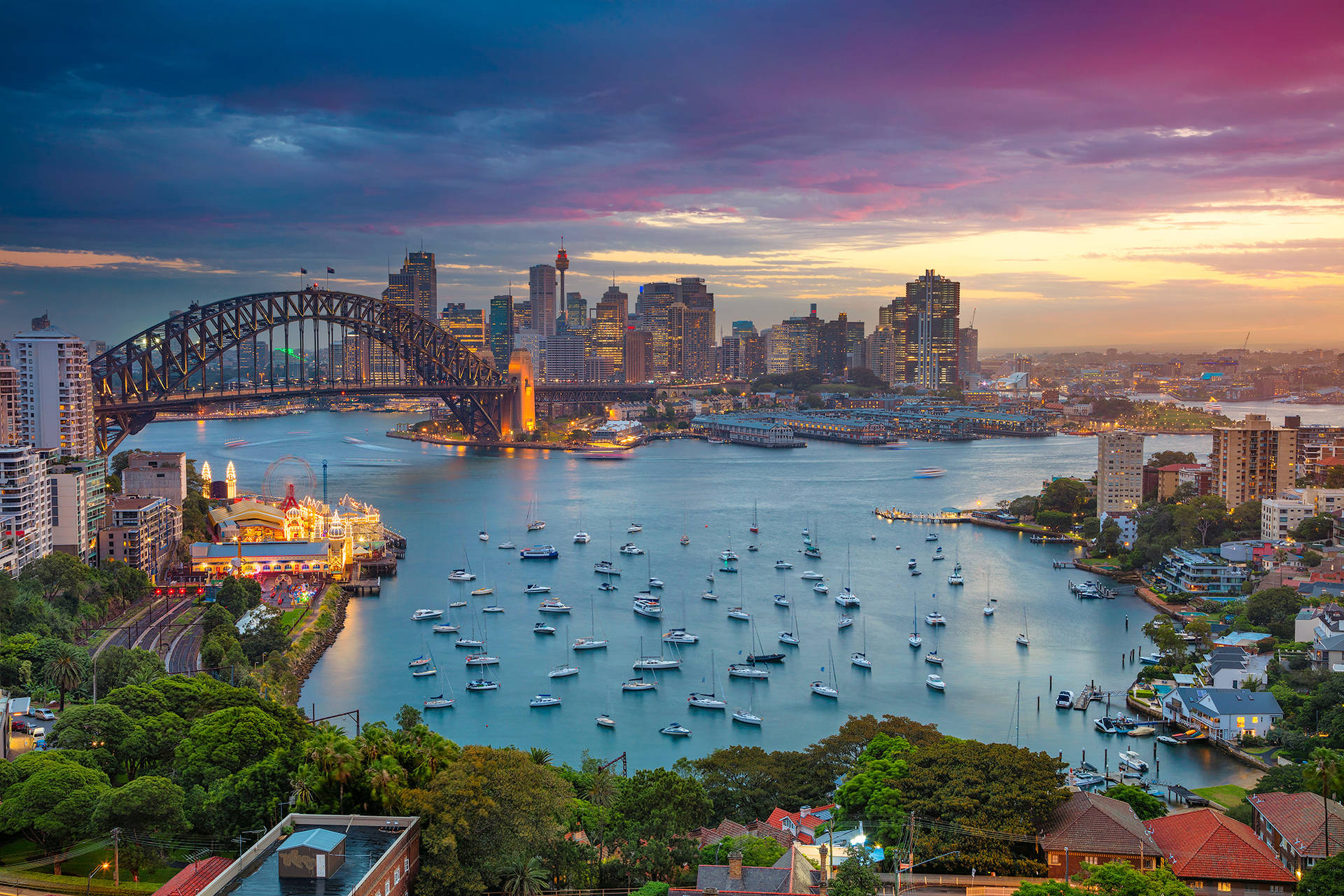 Sydney City View Background
