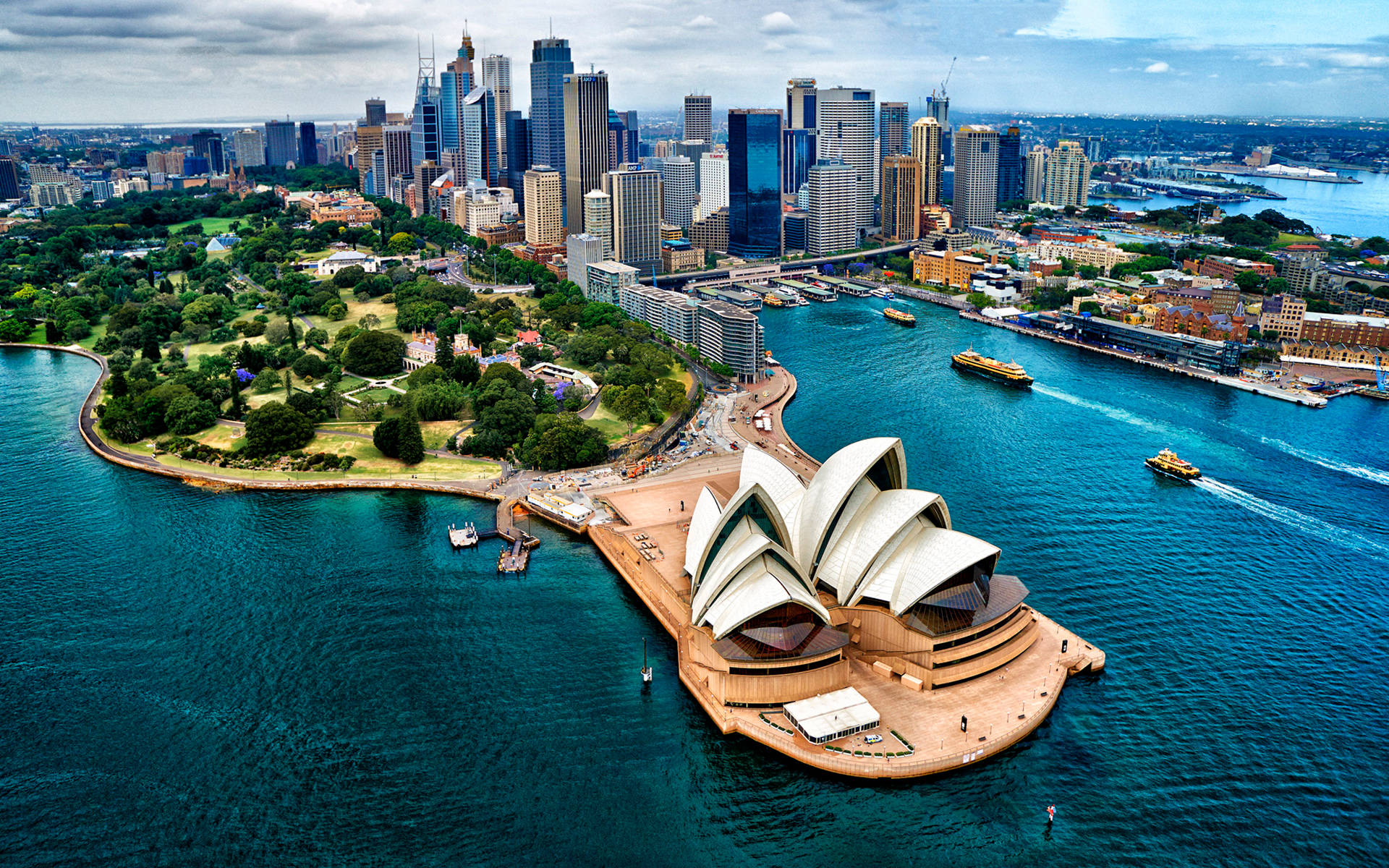 Sydney Opera House City View Background