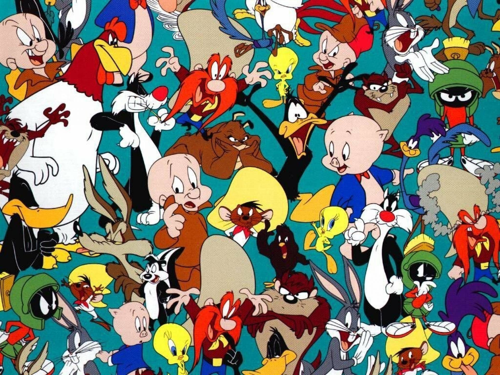 Sylvester And Looney Tunes Cast Background