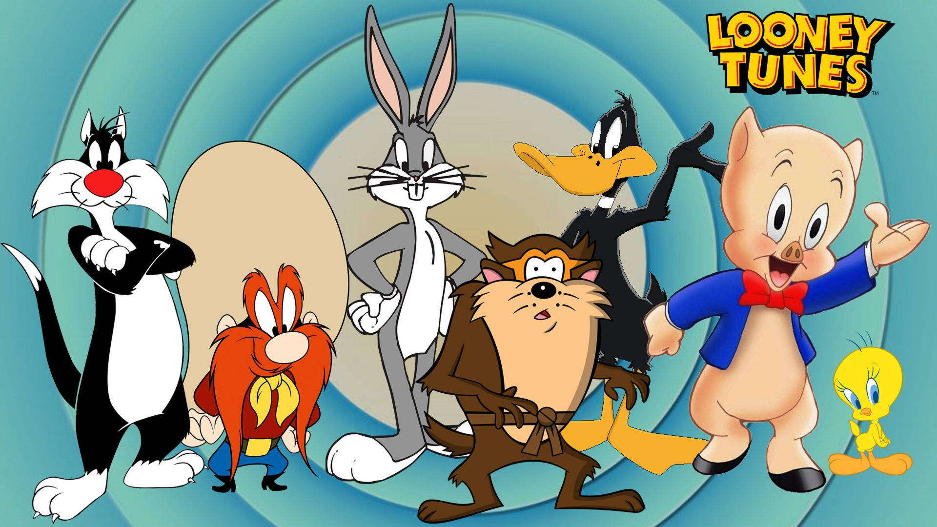 Sylvester And Looney Tunes Friends Background