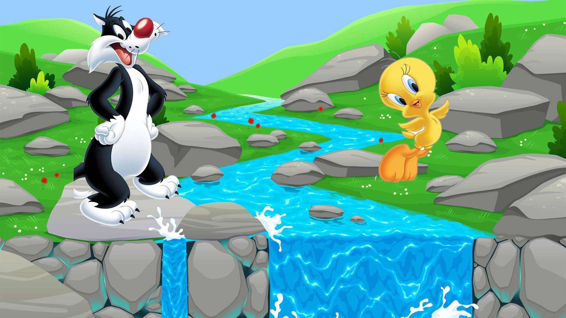 Sylvester And Tweety Artwork Background