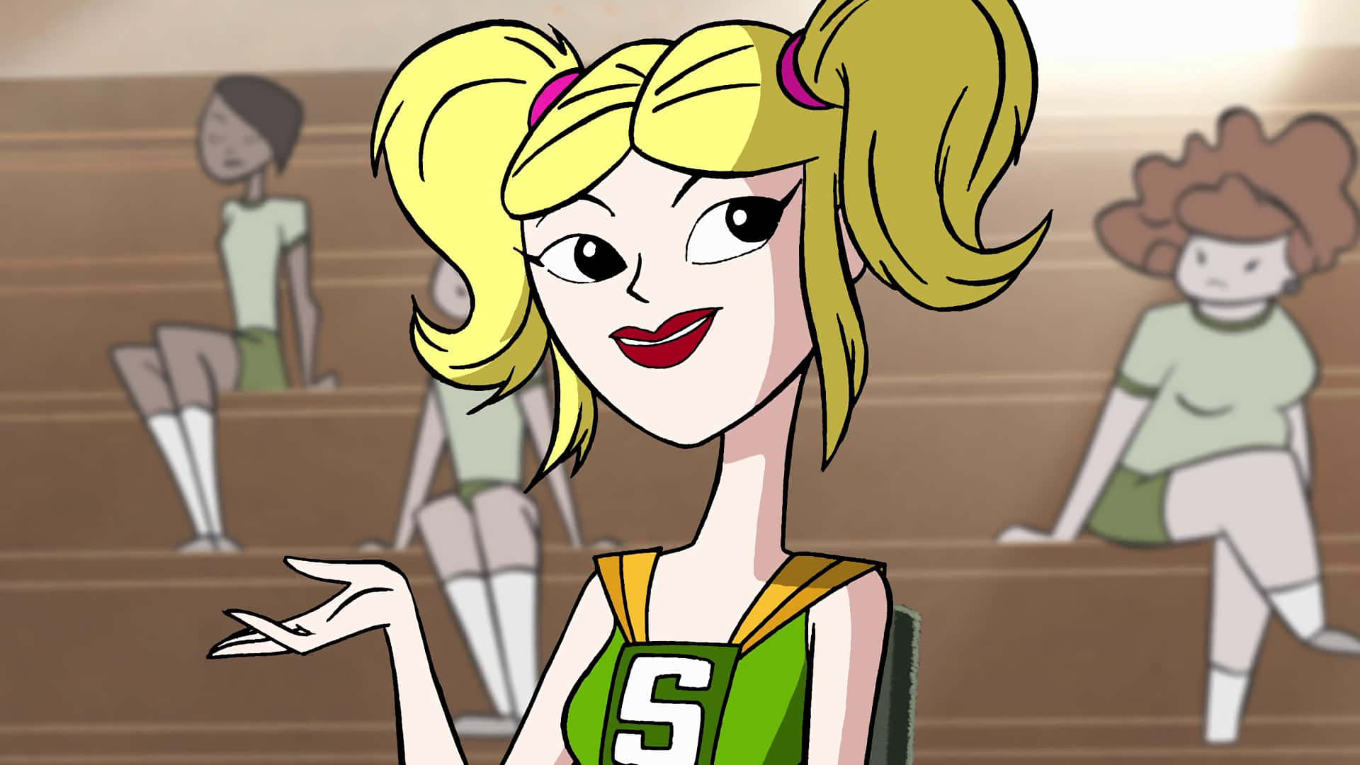 Sym Bionic Titan Cheerleader Smiling