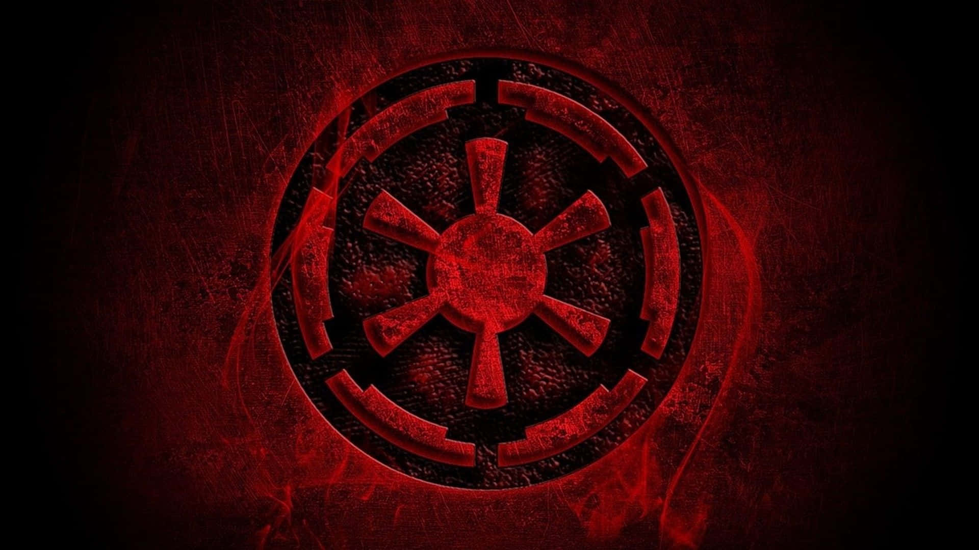 Symbol Of The Galactic Empire In Star Wars Background