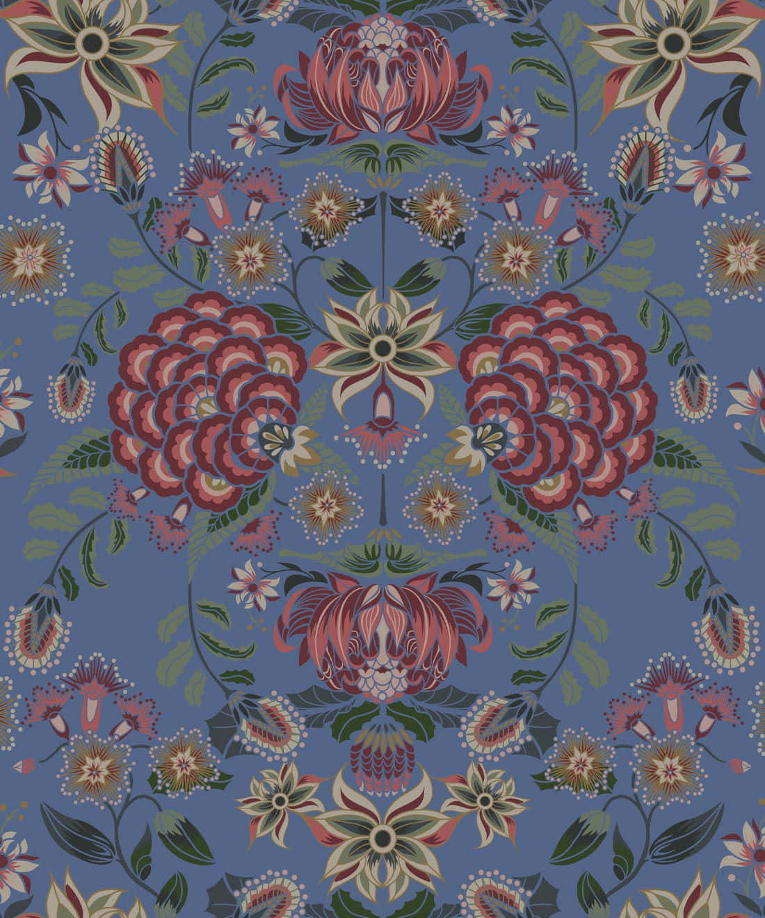 Symmetrical Floral Designer Background