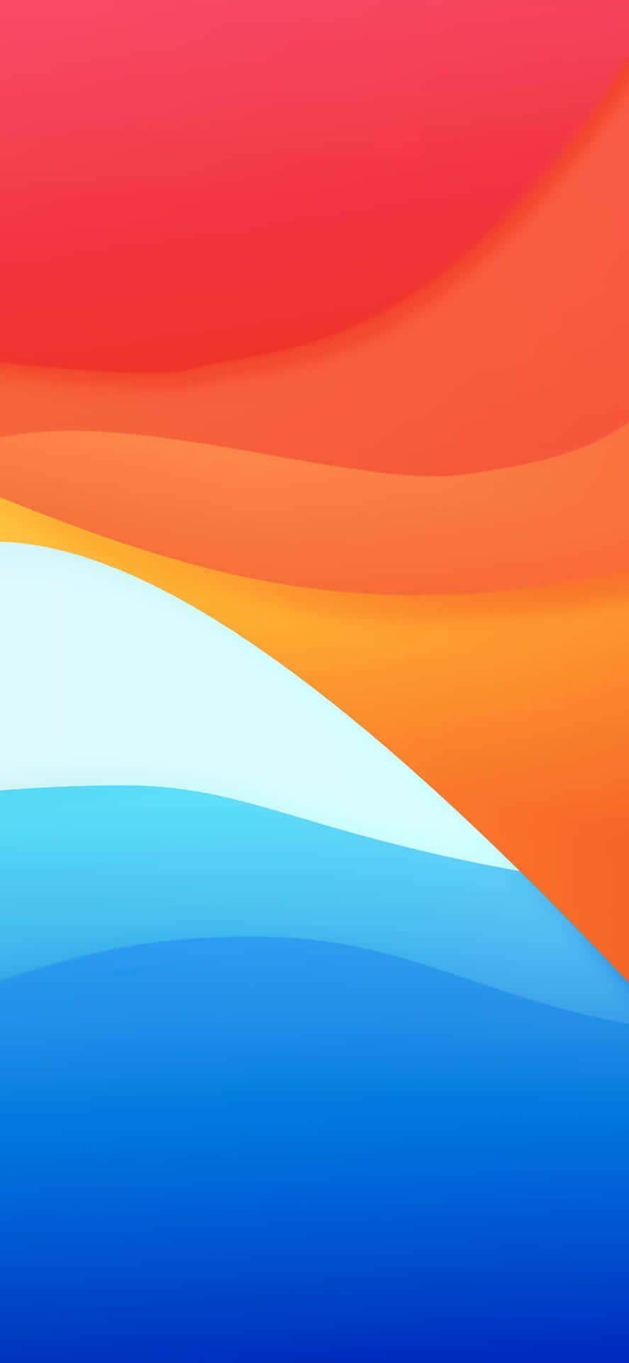 Symmetry Of Orange And Blue Background