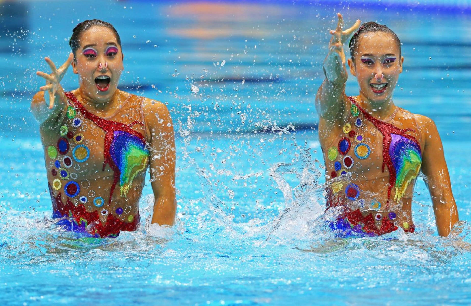 Synchronized Swimming Mi Hyang Jang And Hivi You Jong