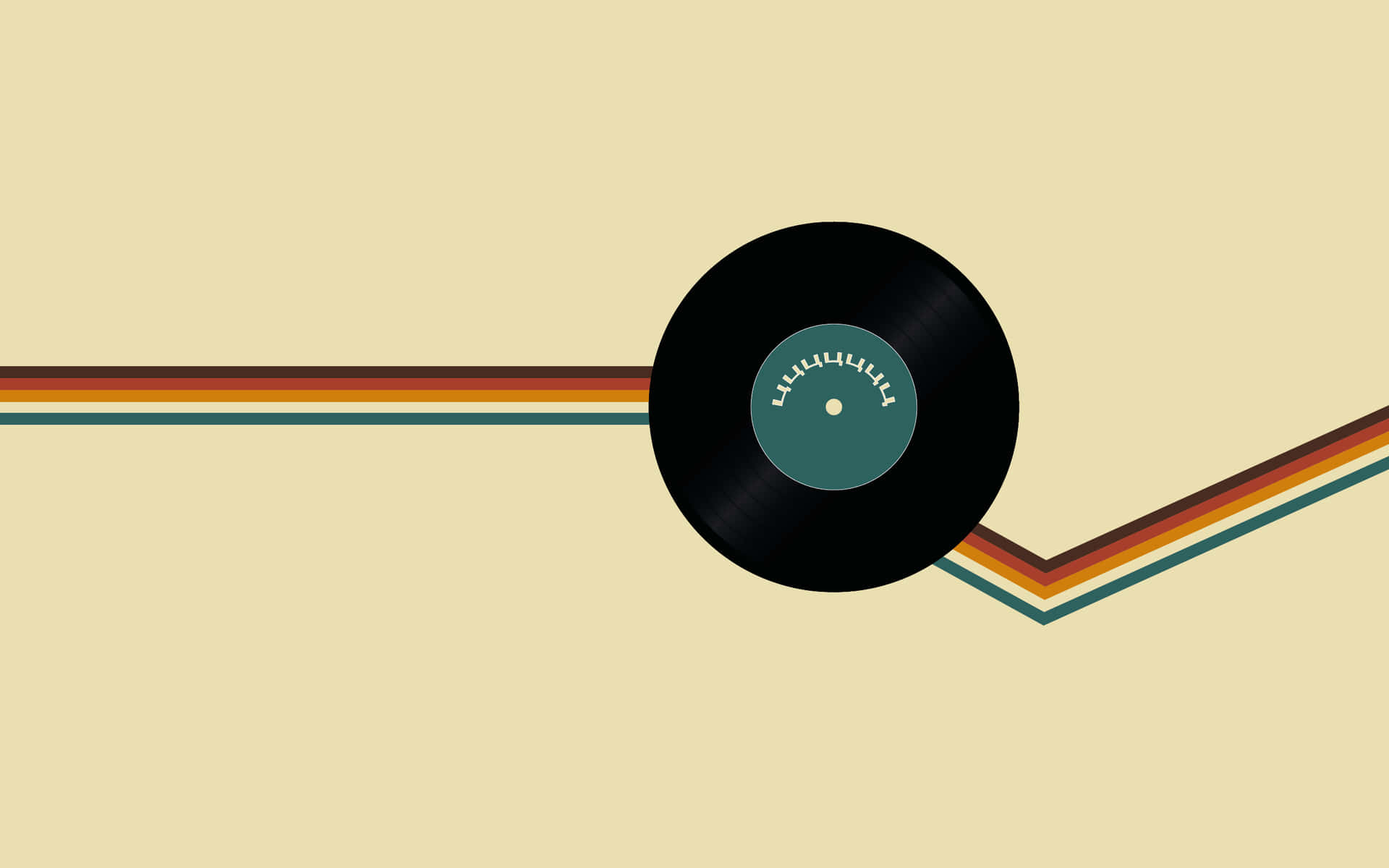 Synthetic Disc In Pastel Background Background
