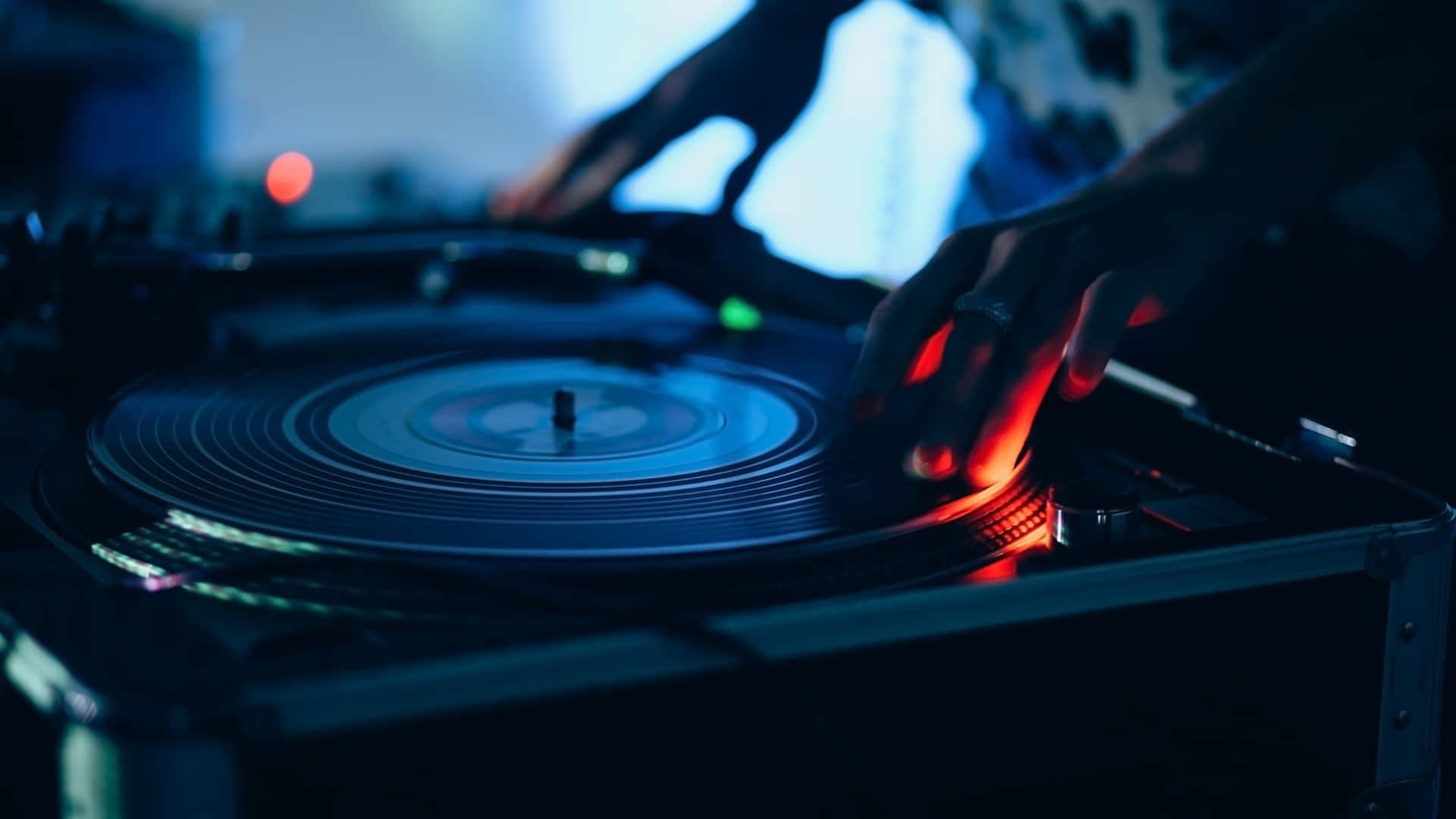 Synthetic Music Vinyl Disc Background