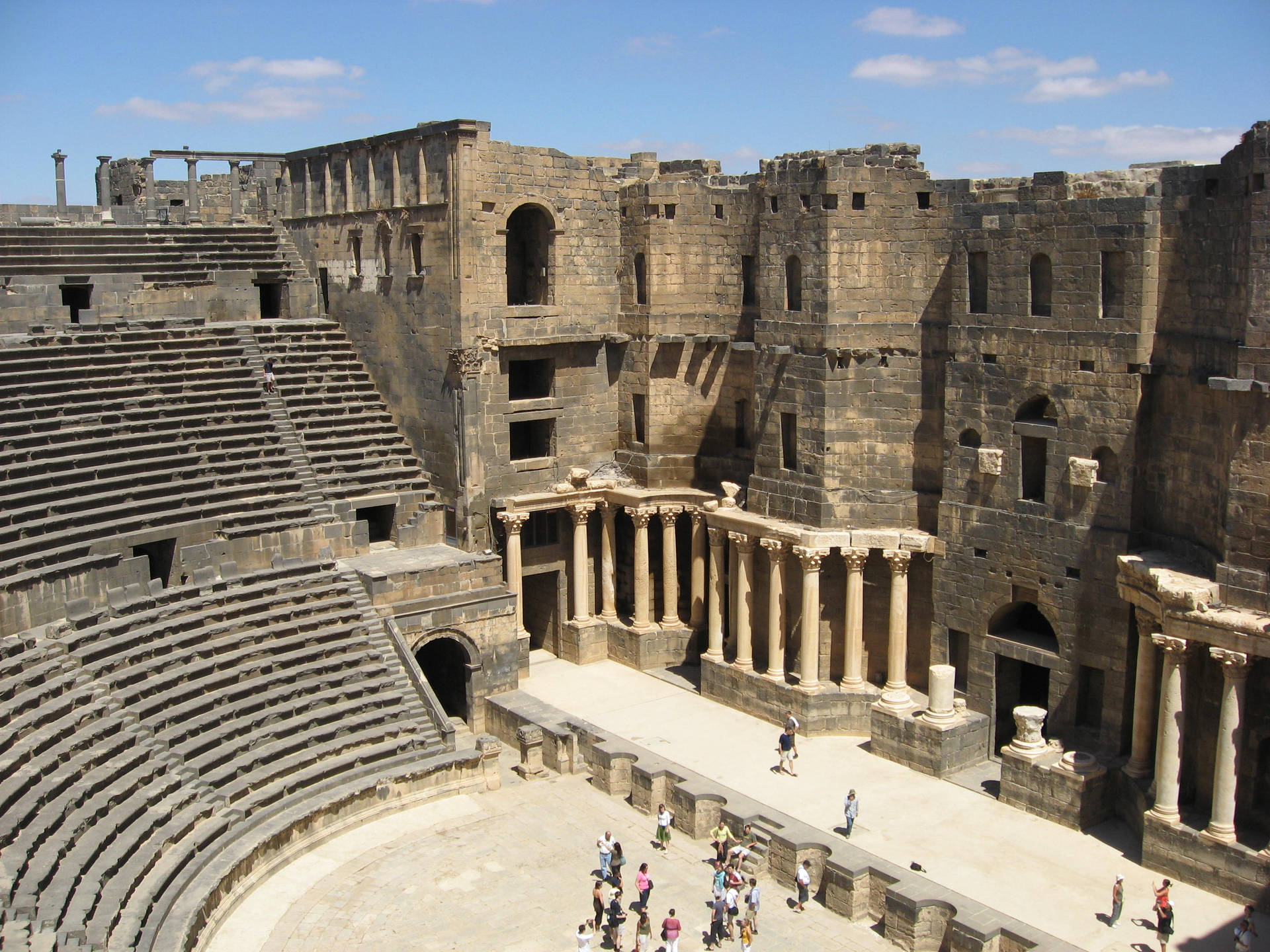 Syria Bosra Theater Background