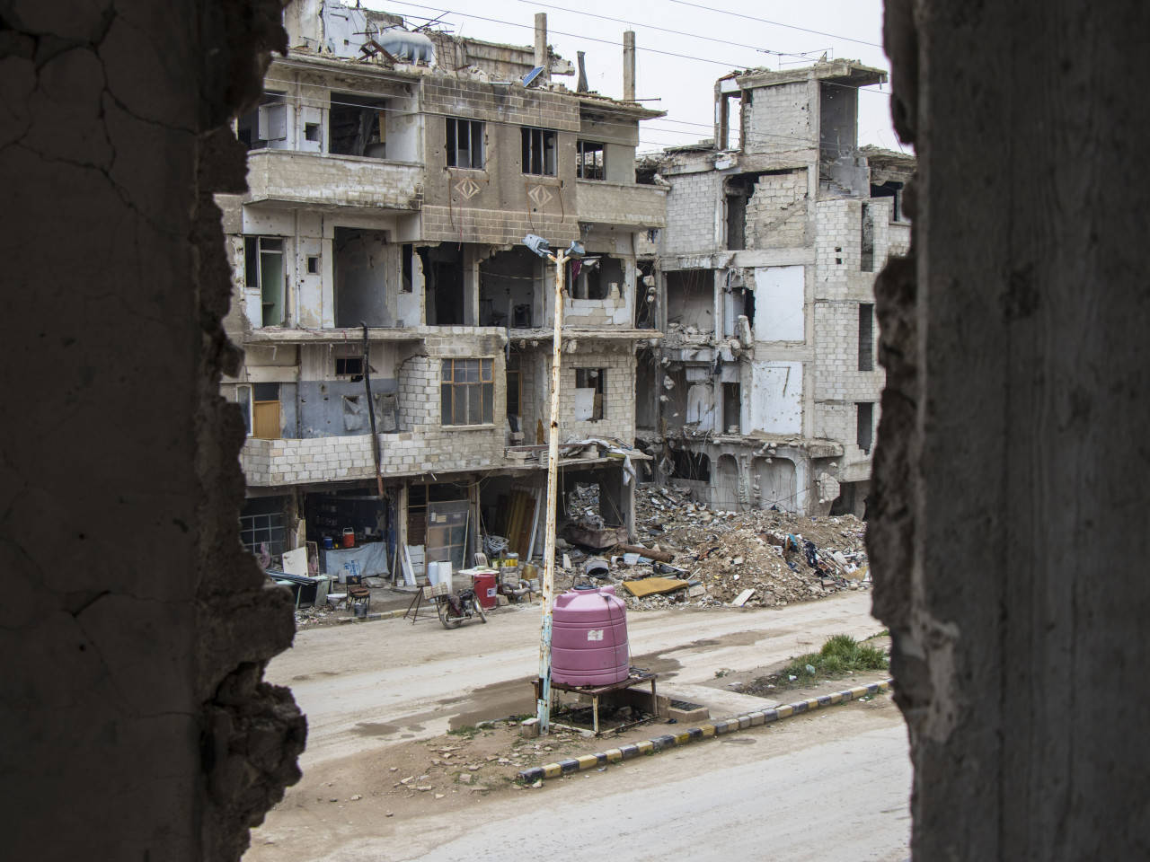 Syria Destroyed Home Background