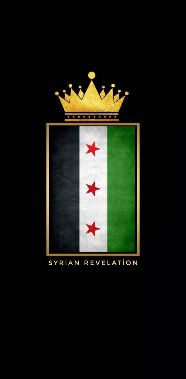 Syria Revolution Flag Background