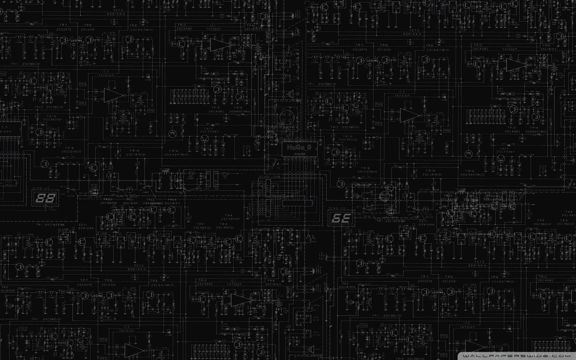 System Of Circuit Boards Background